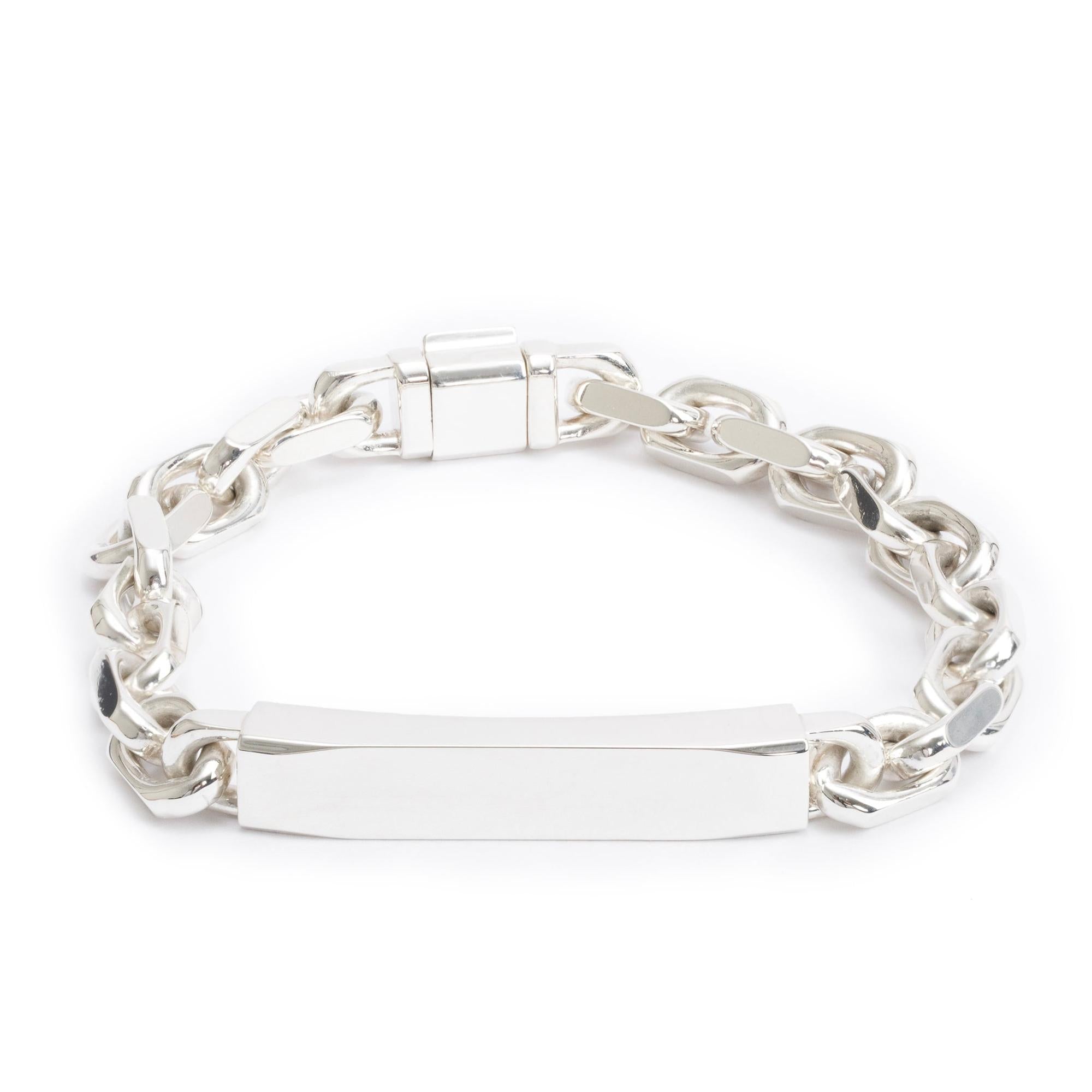 Tiffany & Co. Sterling Silver 1837 Makers I.D. Chain Bracelet w/ Box