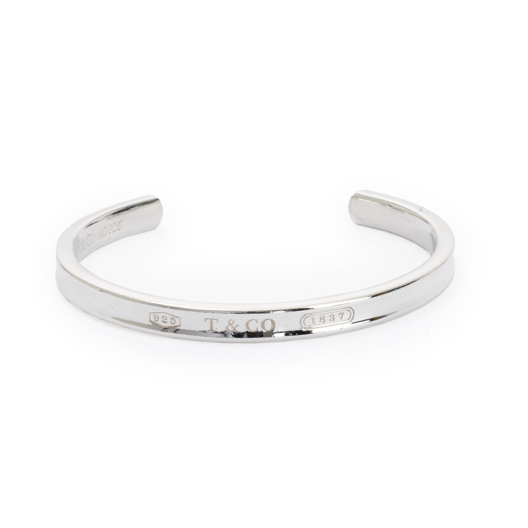 Tiffany & Co. Sterling Silver 1837 Narrow 5 MM Cuff