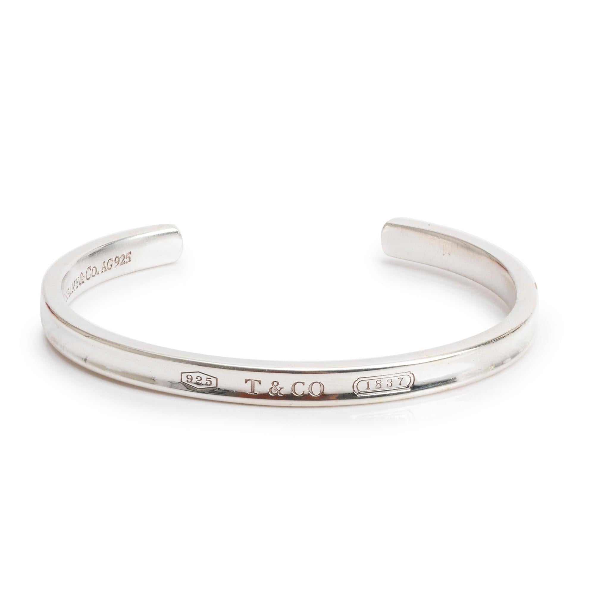 Tiffany & Co. Sterling Silver 1837 Narrow 5 MM Cuff