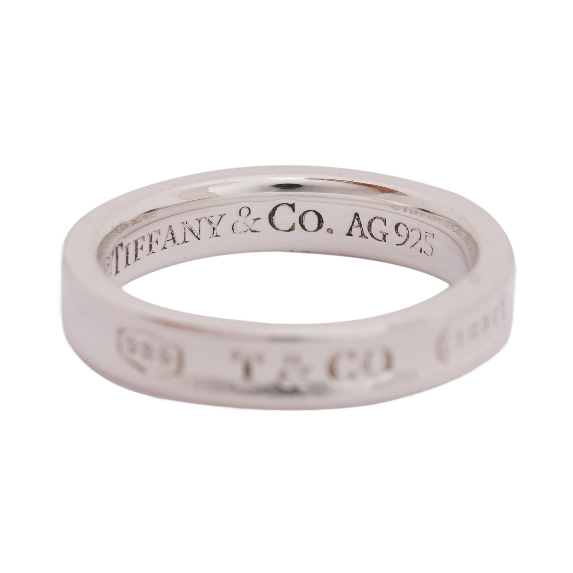 Tiffany & Co. Sterling Silver 1837 Narrow Ring