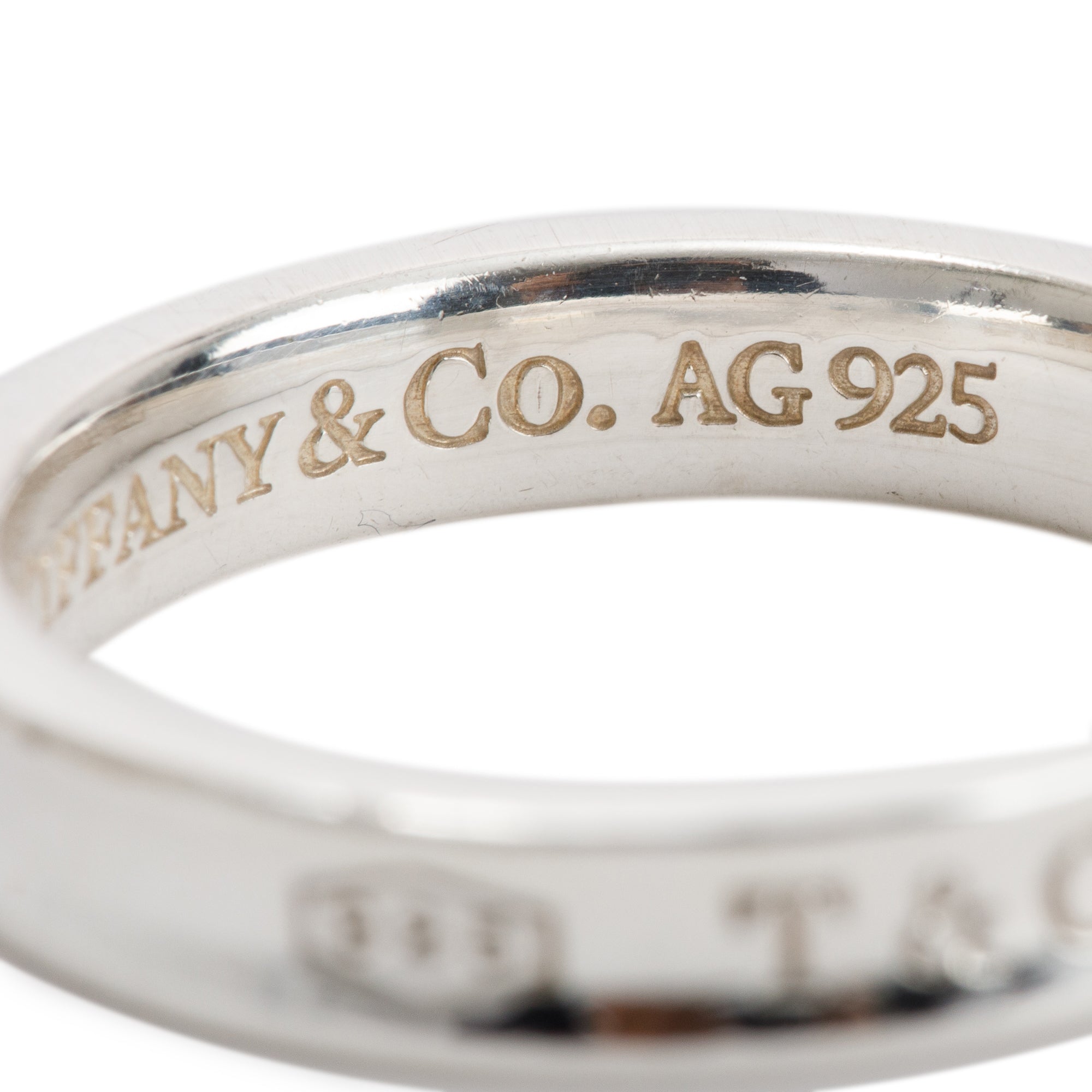 Tiffany & Co. Sterling Silver 1837 Narrow Ring