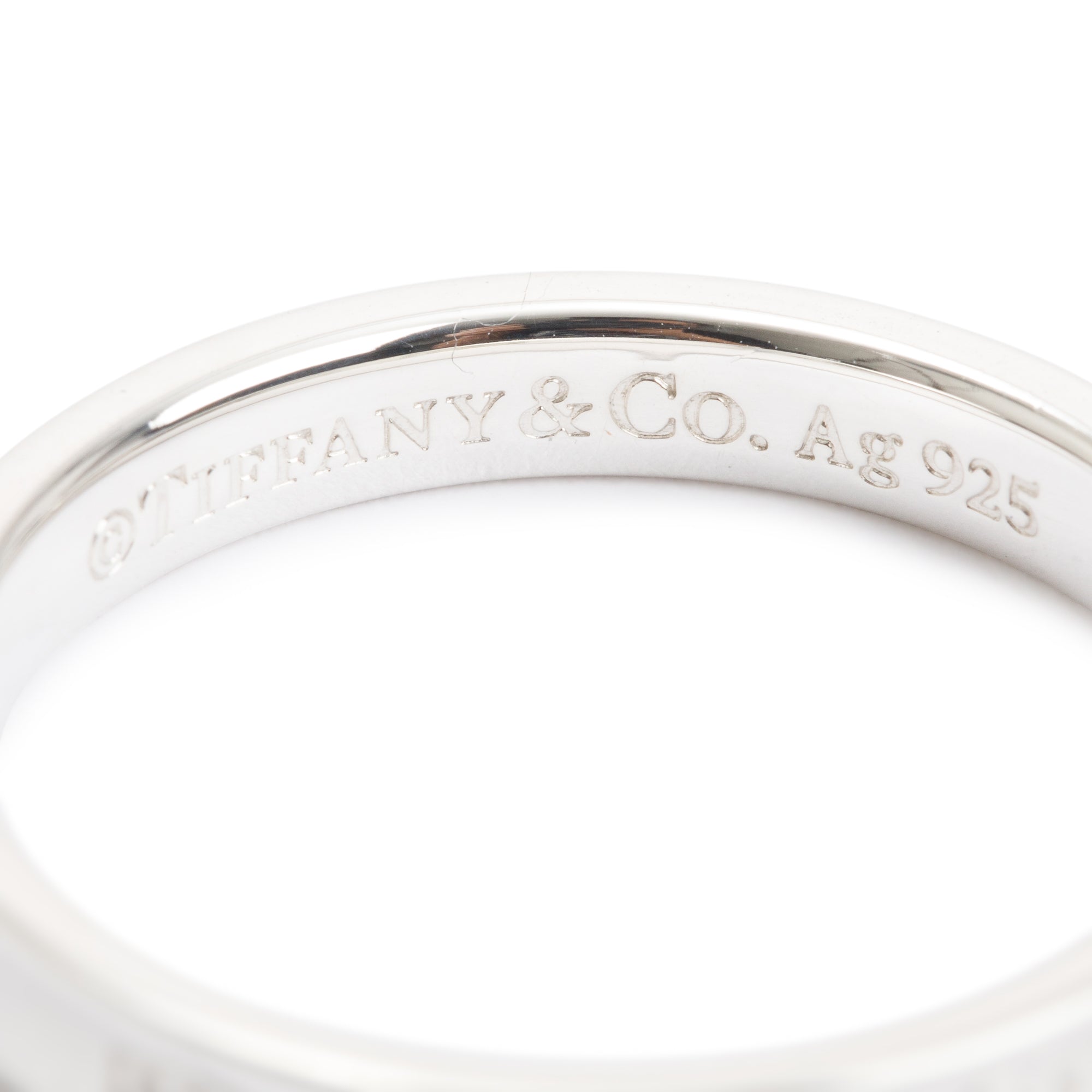Tiffany & Co. Sterling Silver 1837 Narrow Ring, Size 12.75