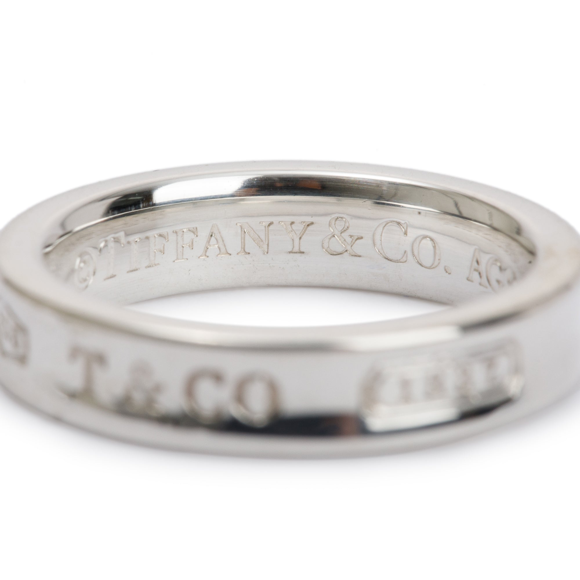 Tiffany & Co. Sterling Silver 1837 Narrow Ring, Size 4