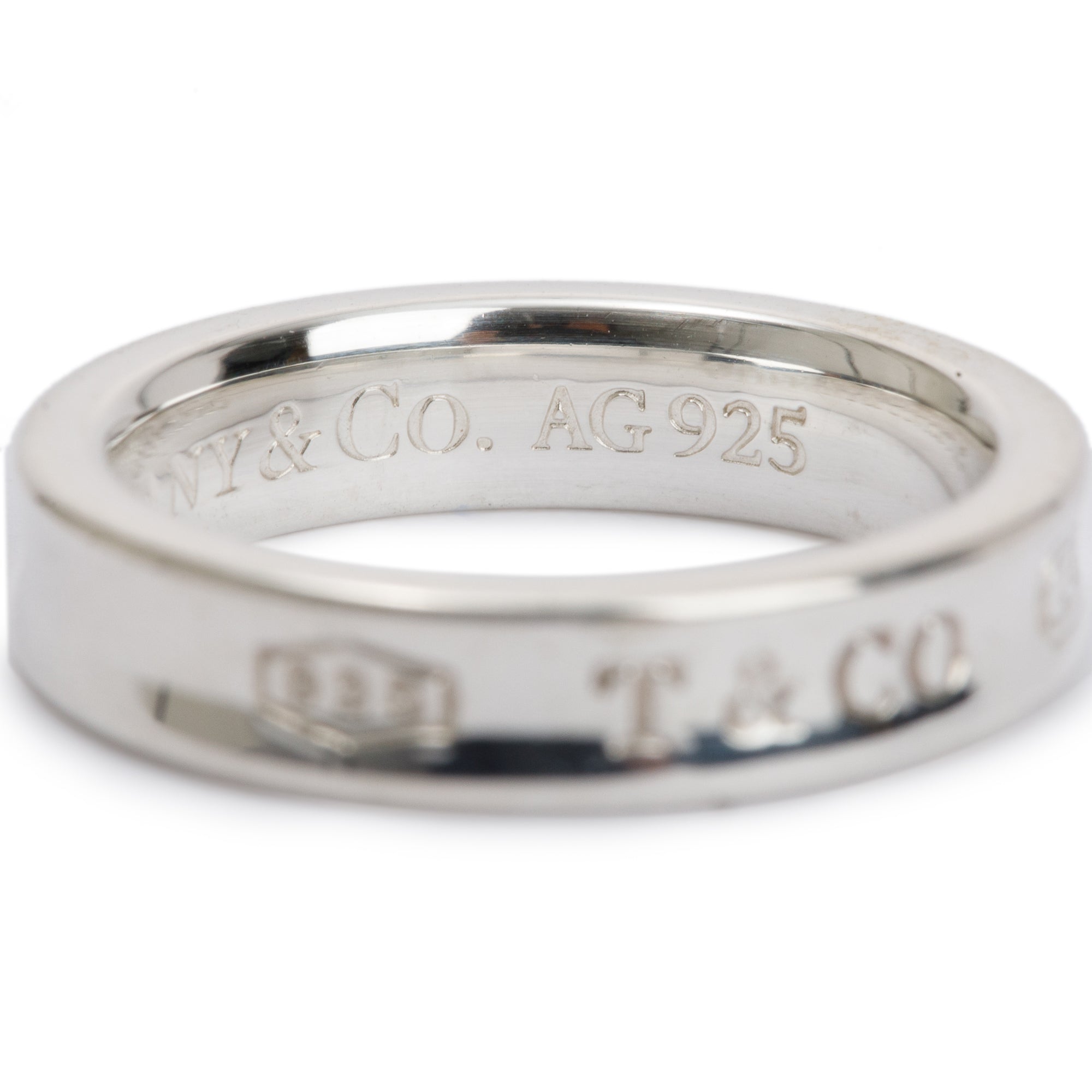 Tiffany & Co. Sterling Silver 1837 Narrow Ring, Size 4