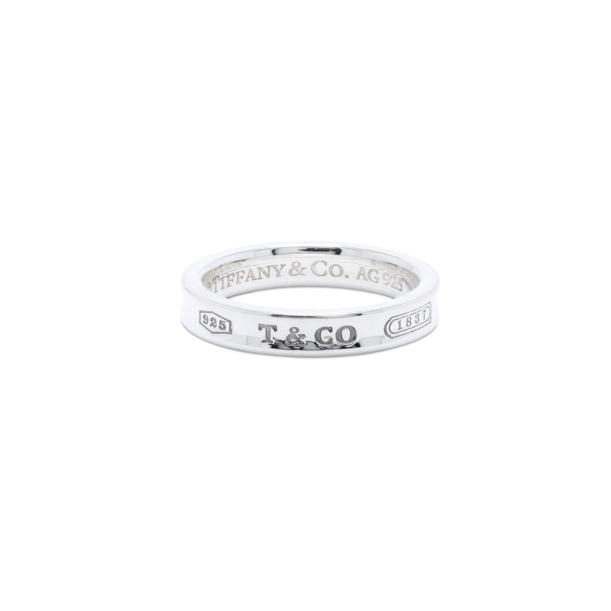 Tiffany & Co. Sterling Silver 1837 Narrow Ring