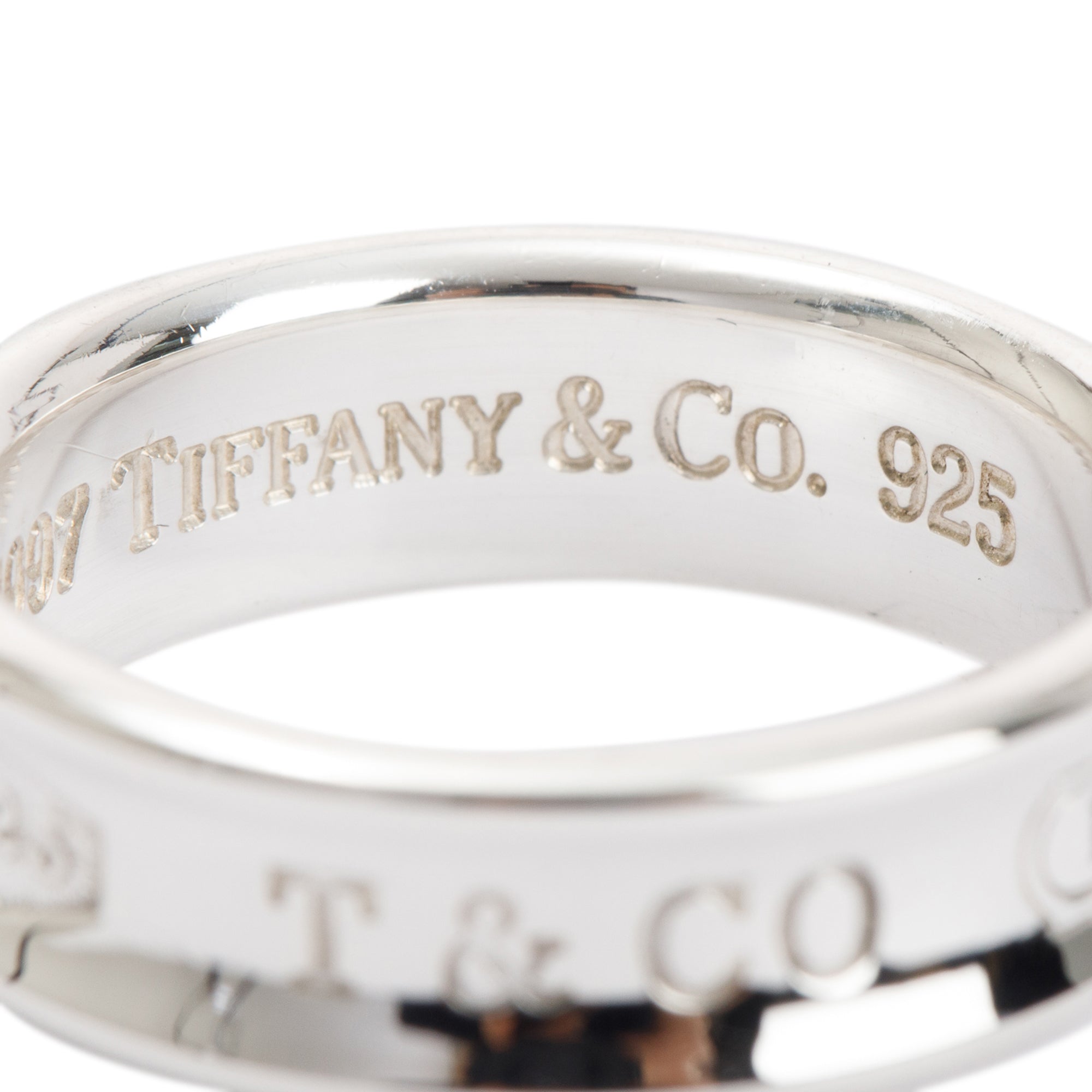 Tiffany & Co. Sterling Silver 1837 Ring, Size 10
