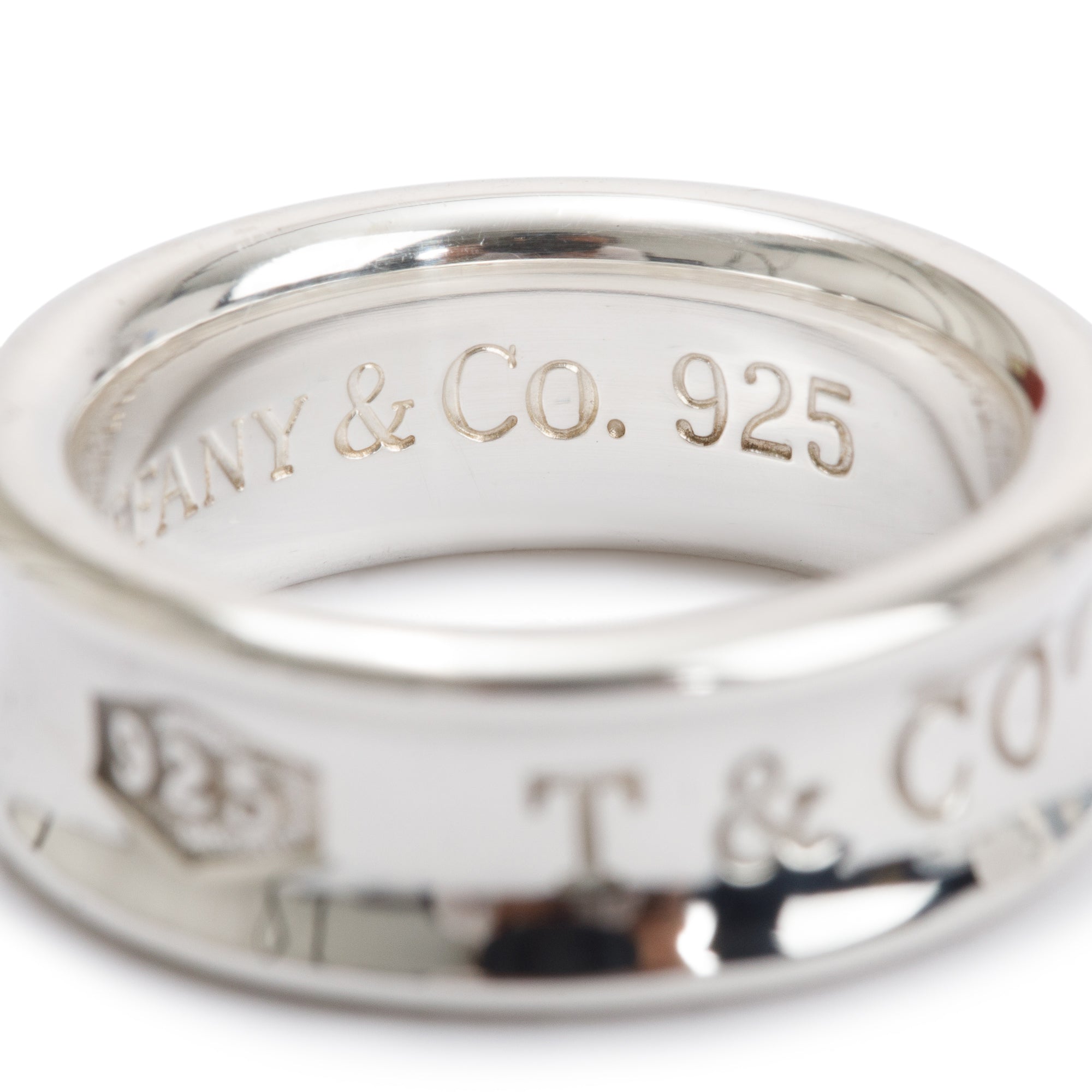 Tiffany & Co. Sterling Silver 1837 Ring, Size 5