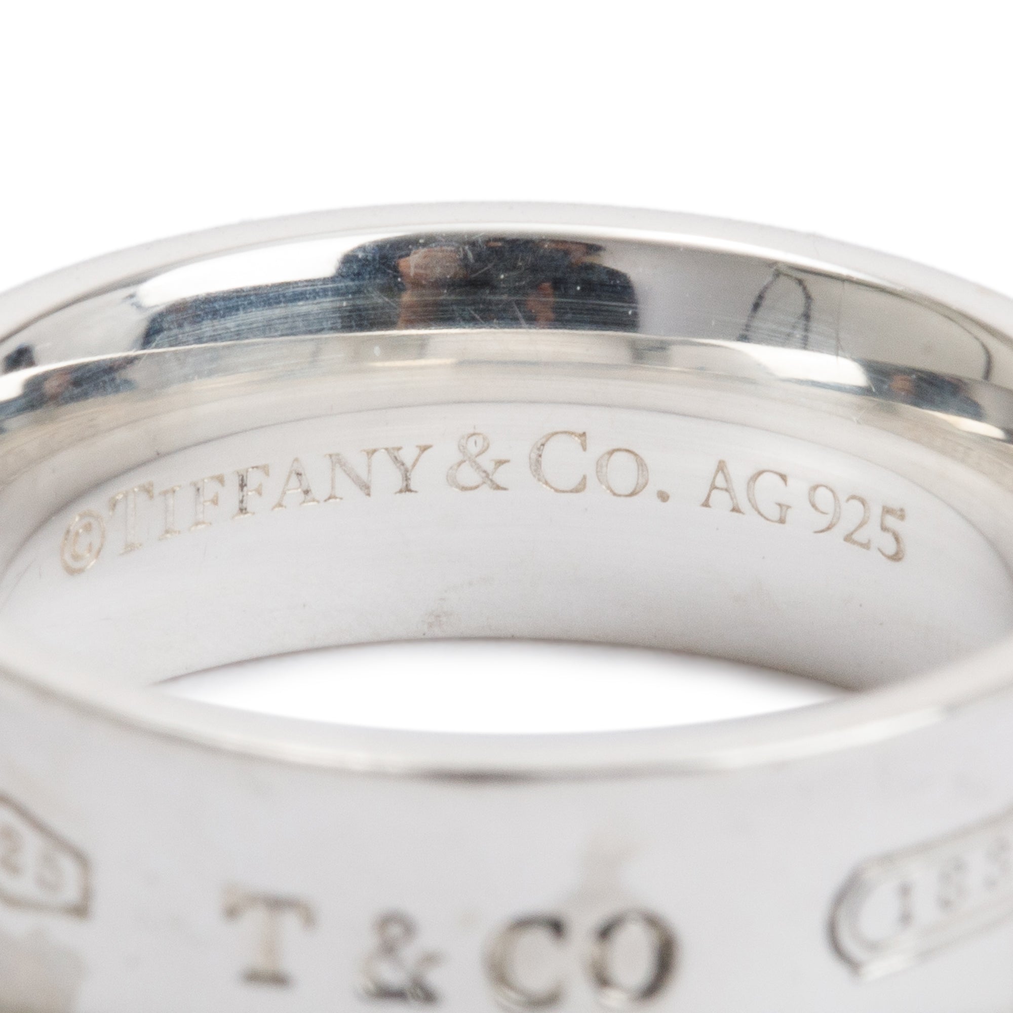 Tiffany & Co. Sterling Silver 1837 Ring, Size 5.5