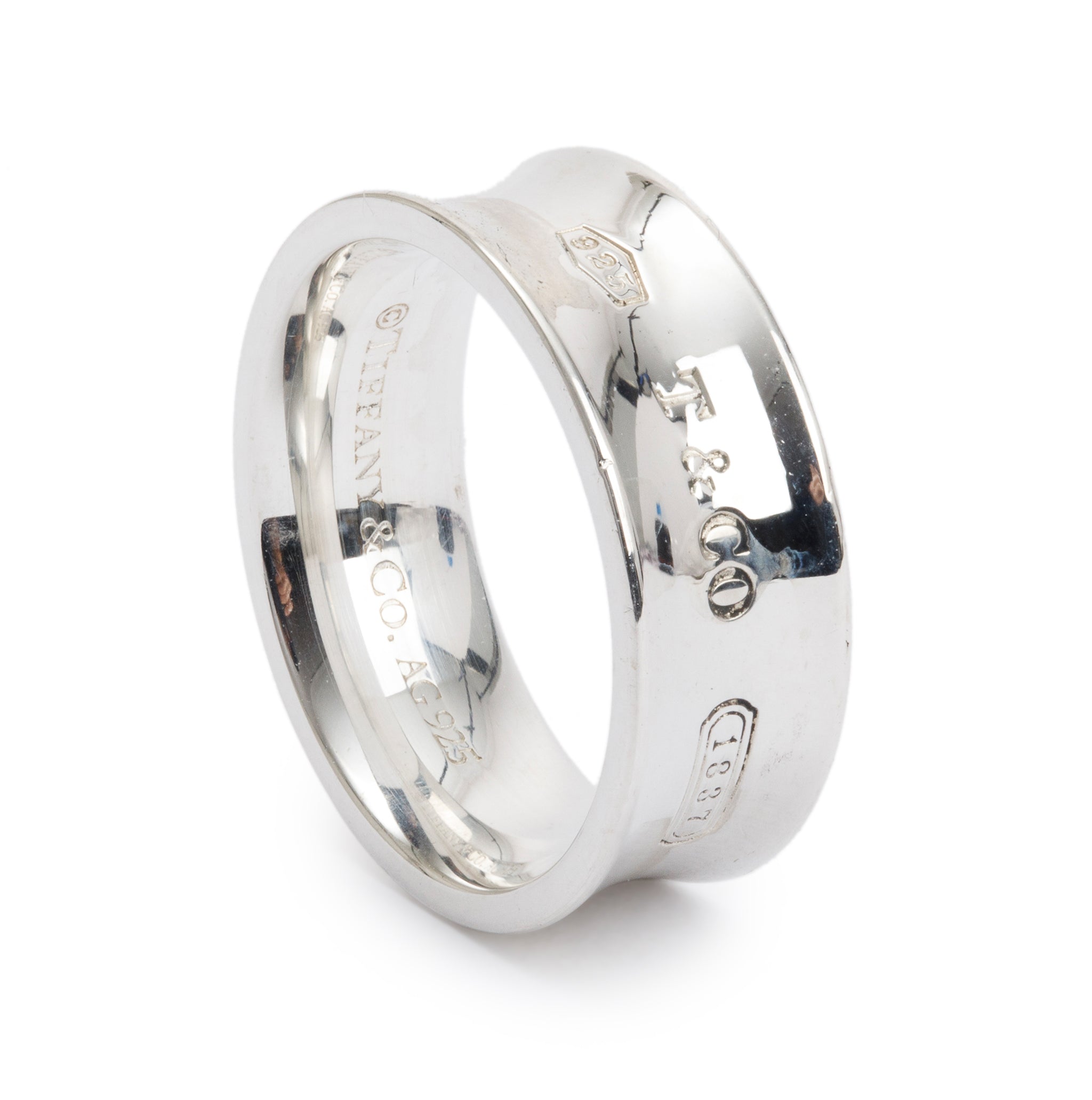 Tiffany & Co. Sterling Silver 1837 Ring, Size 5.5