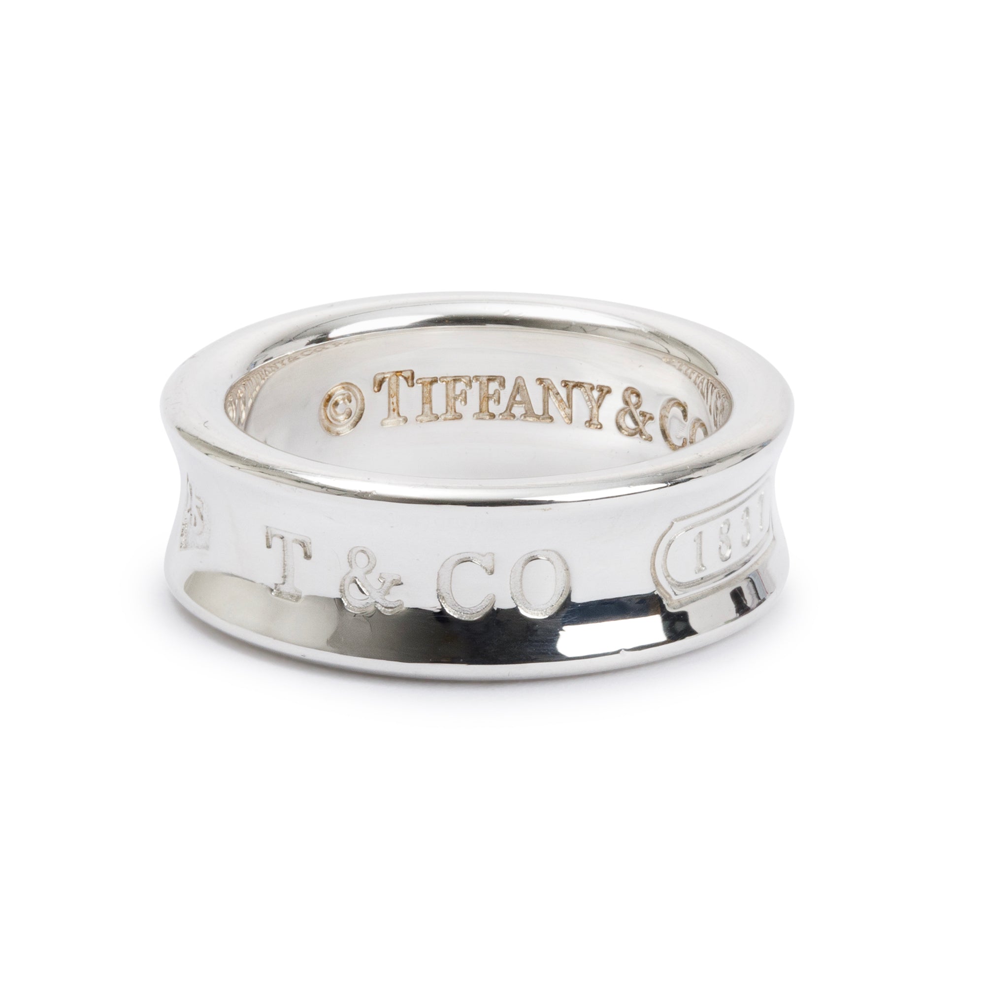 Tiffany & Co. Sterling Silver 1837 Ring, Size 6