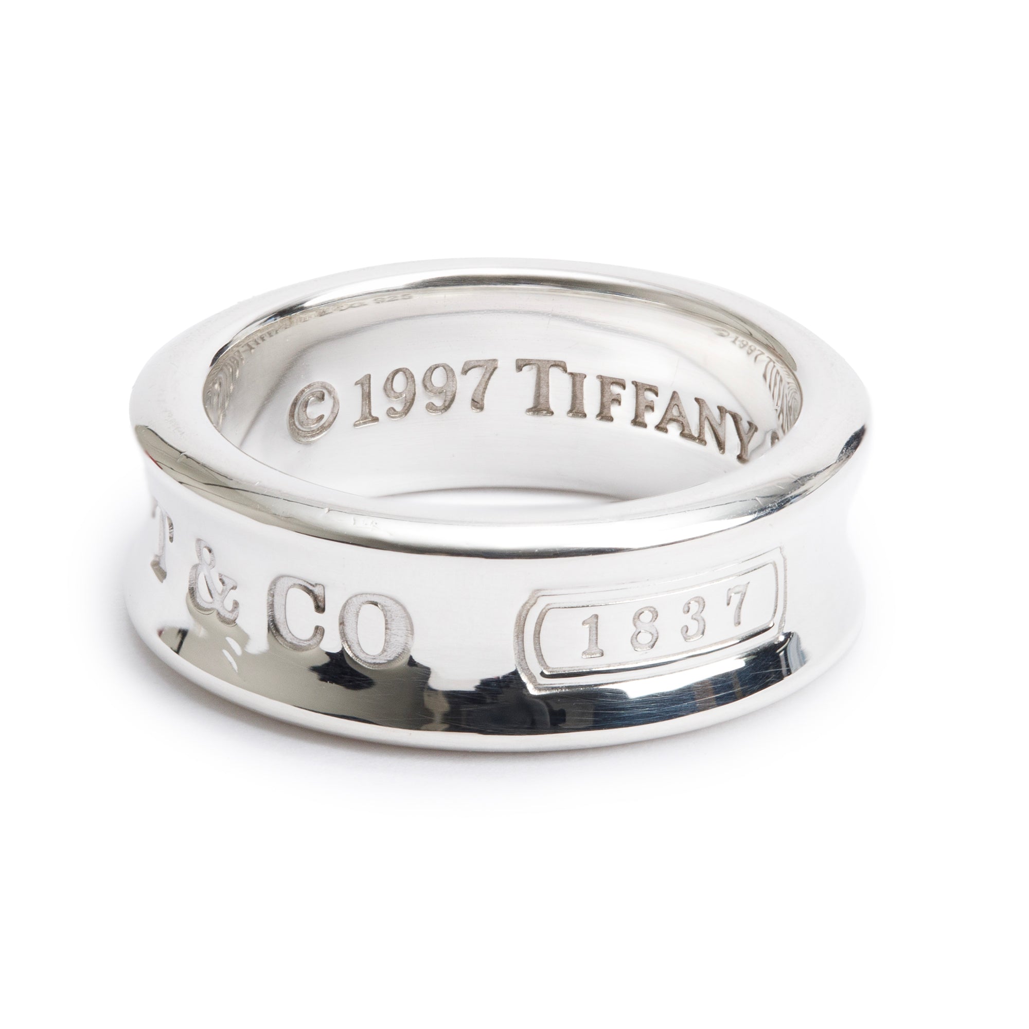 Tiffany & Co. Sterling Silver 1837 Ring, Size 6