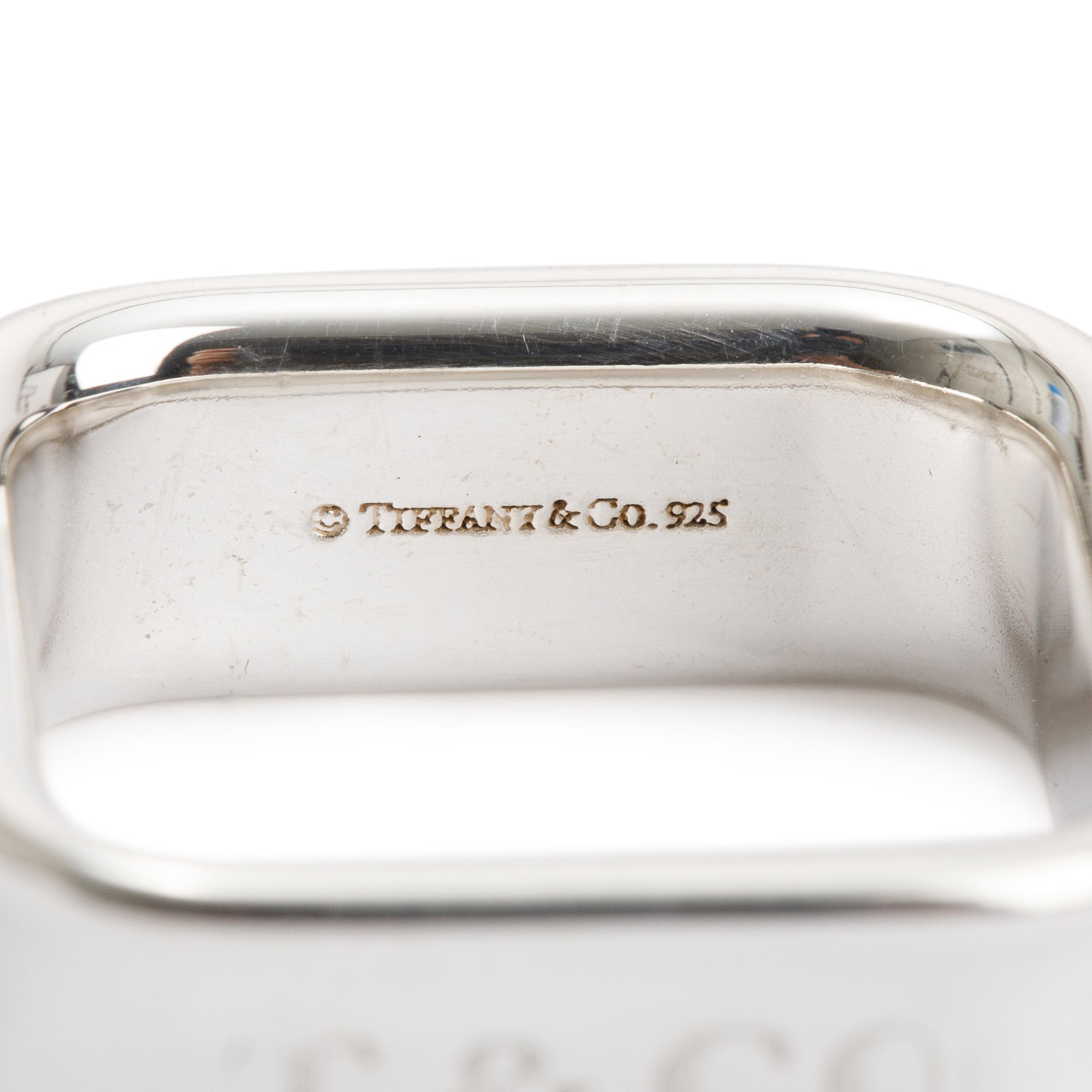 Tiffany & Co. Sterling Silver 1837 Square Ring