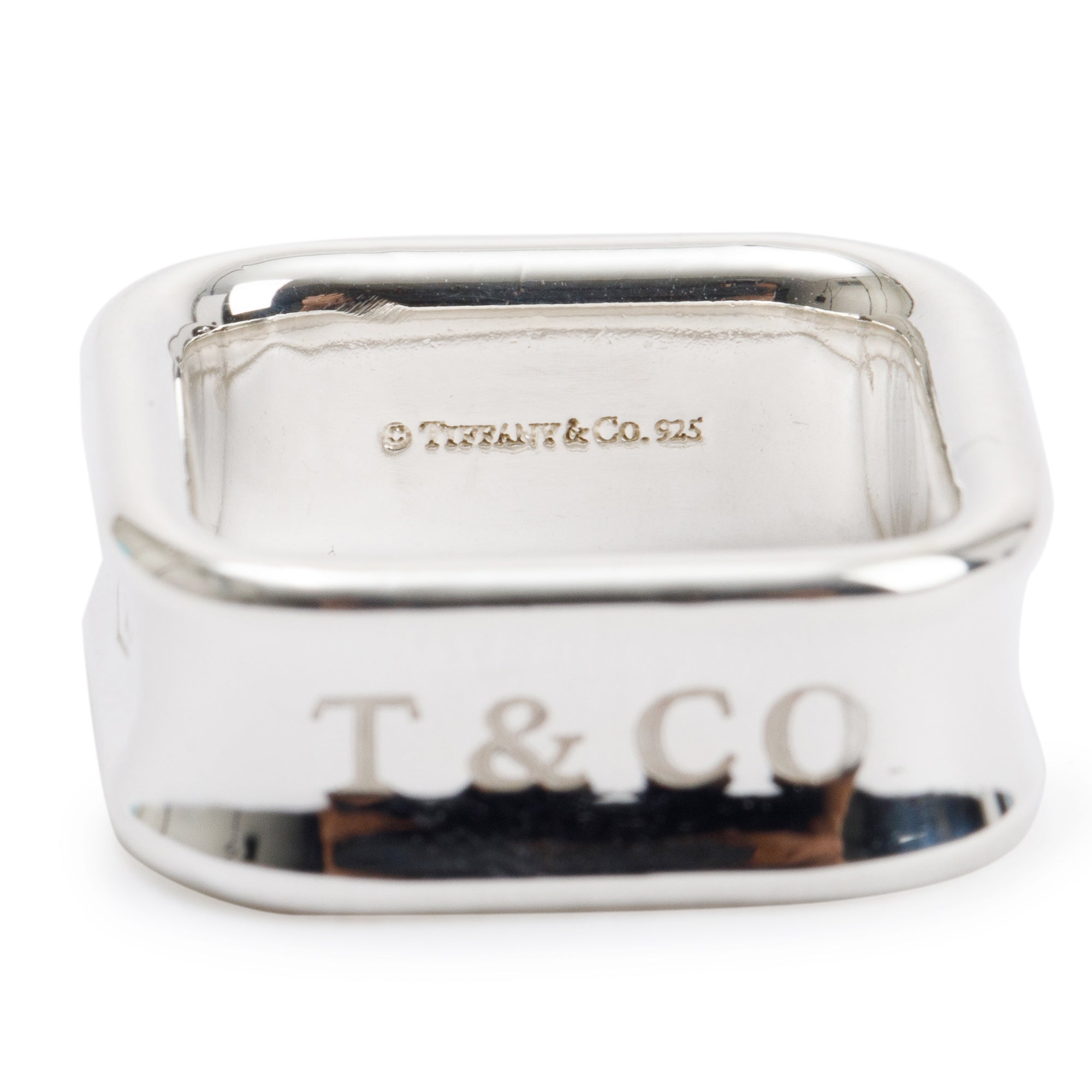 Tiffany & Co. Sterling Silver 1837 Square Ring, Size 5