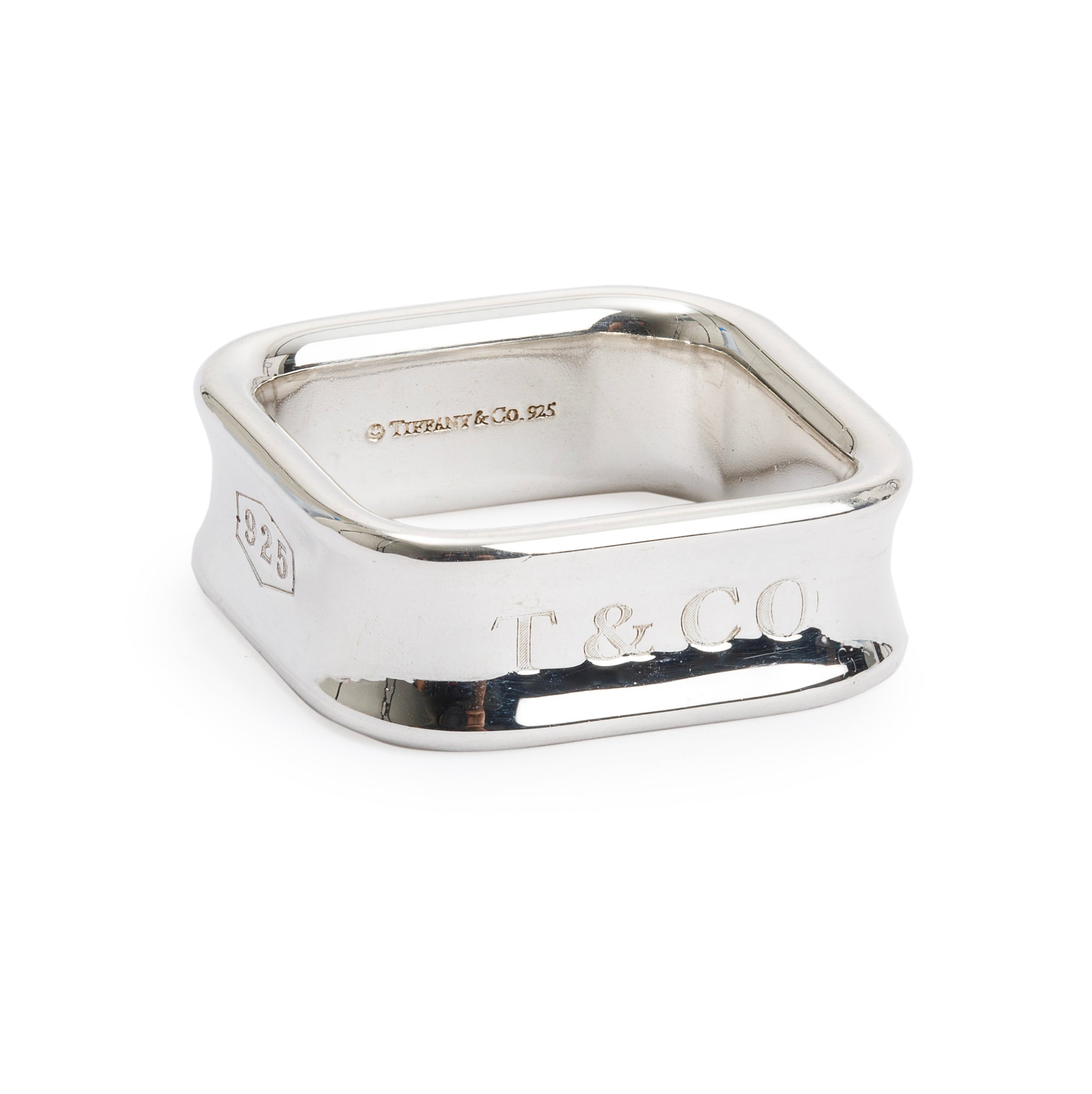 Tiffany & Co. Sterling Silver 1837 Square Ring