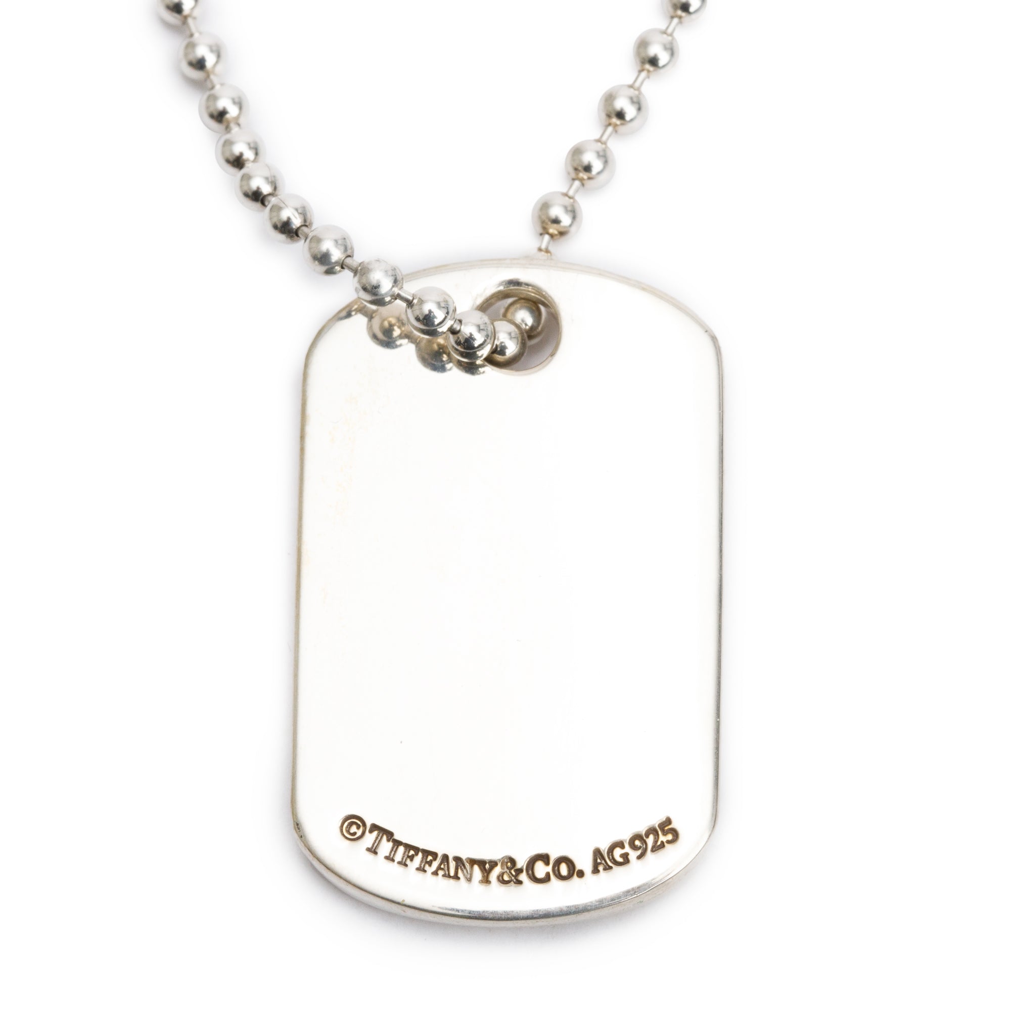 Tiffany & Co. Sterling Silver 1837 Tag Pendant Necklace