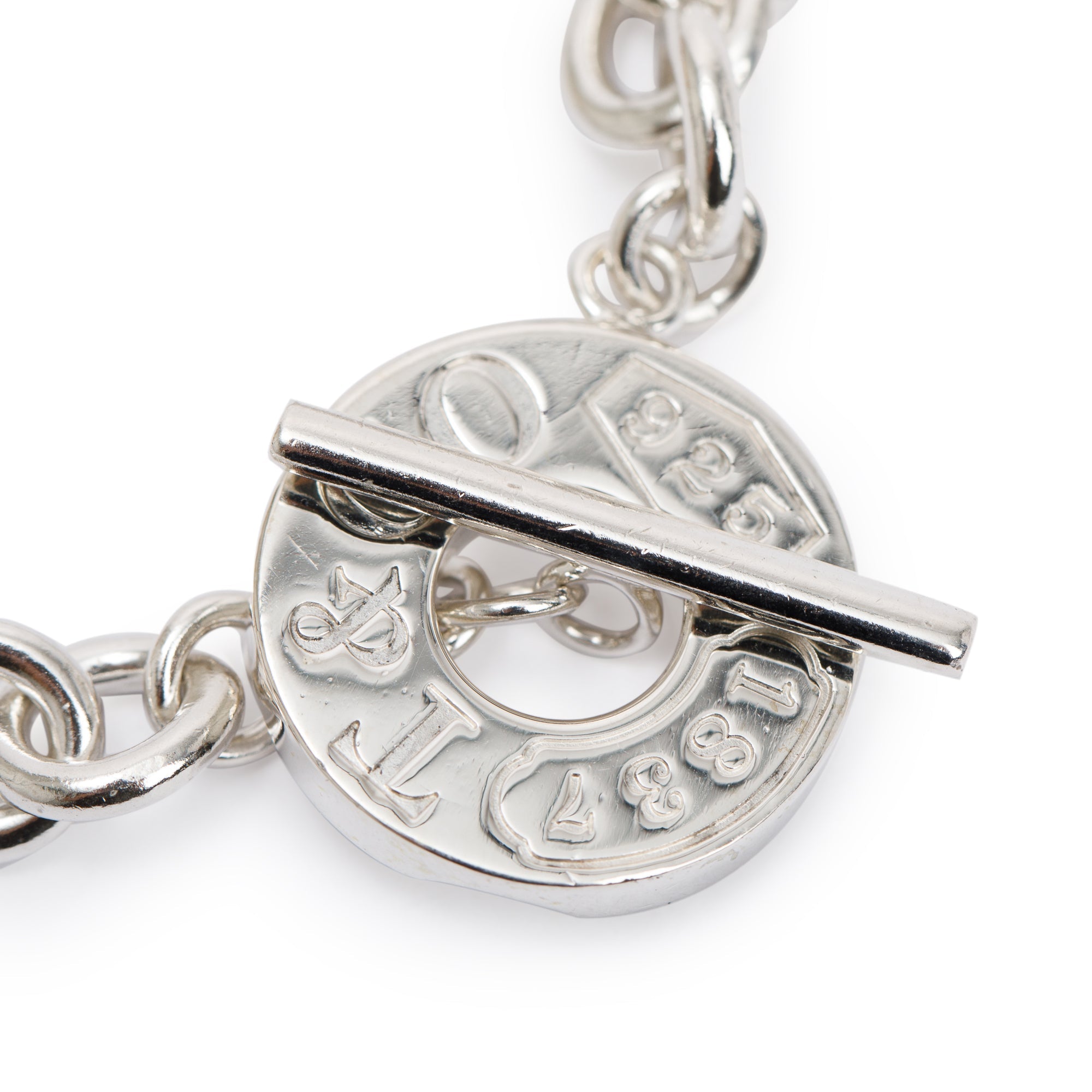 Tiffany & Co. Sterling Silver 1837 Toggle Bracelet