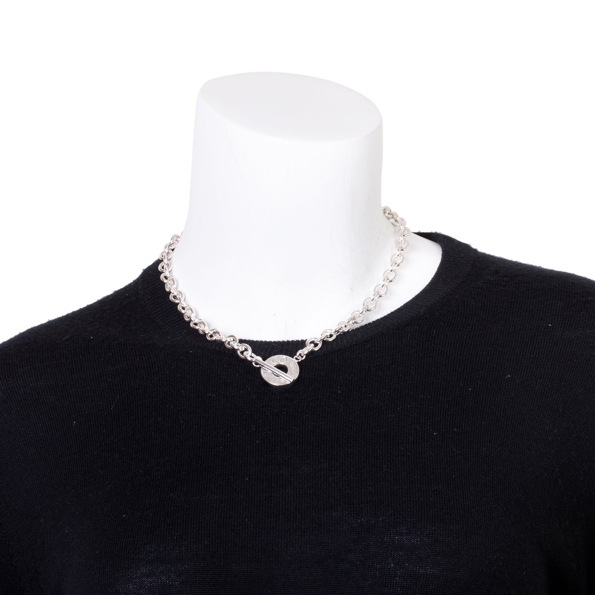 Tiffany & Co. Sterling Silver 1837 Toggle Necklace