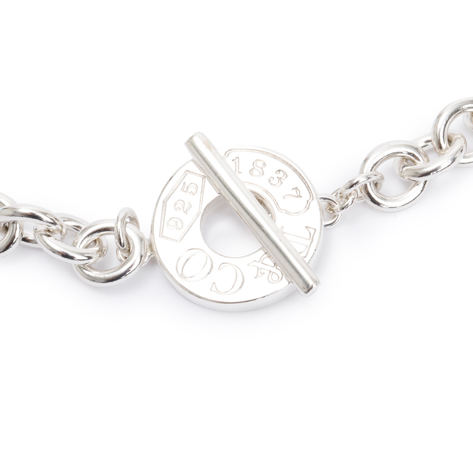 Tiffany & Co. Sterling Silver 1837 Toggle Necklace
