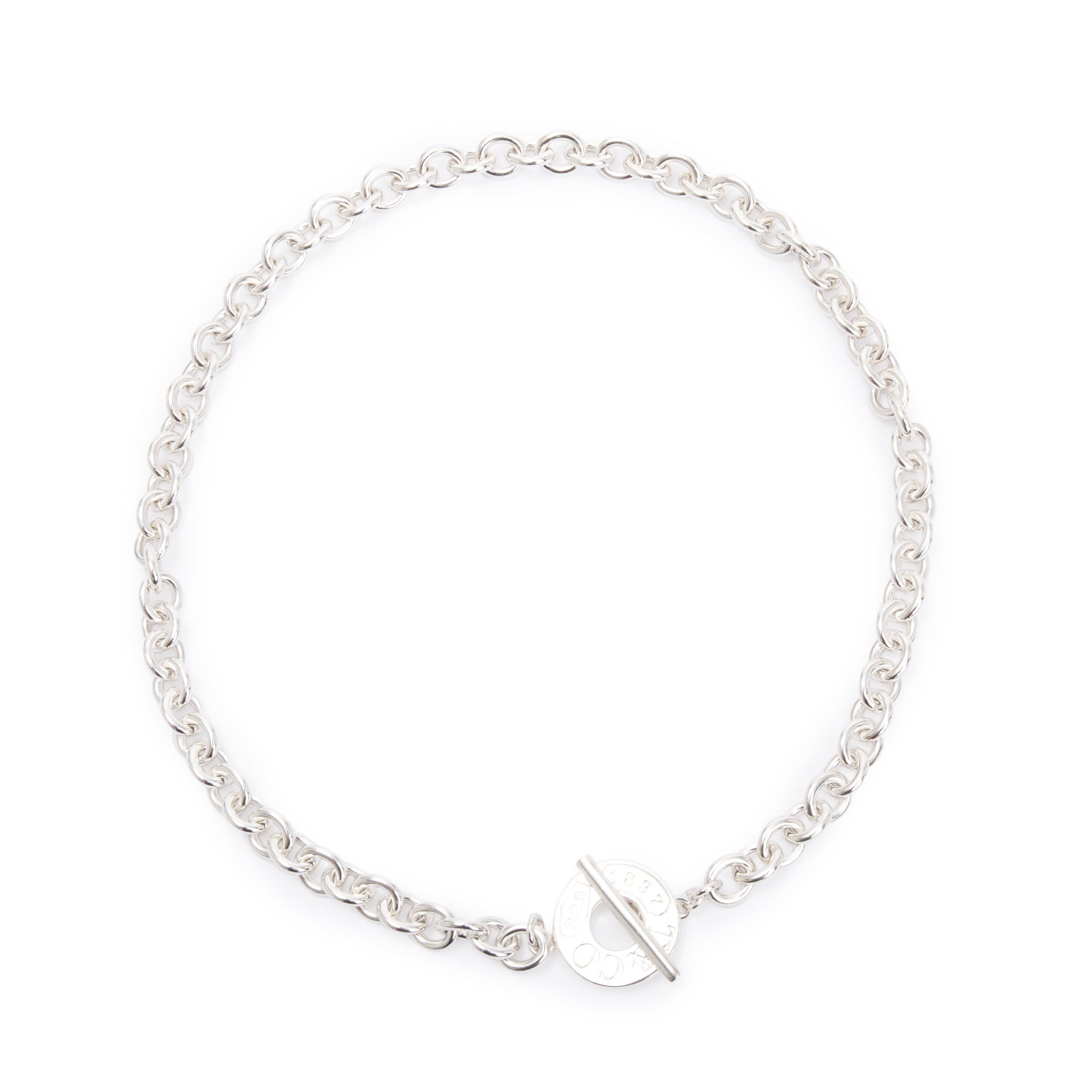 Tiffany & Co. Sterling Silver 1837 Toggle Necklace