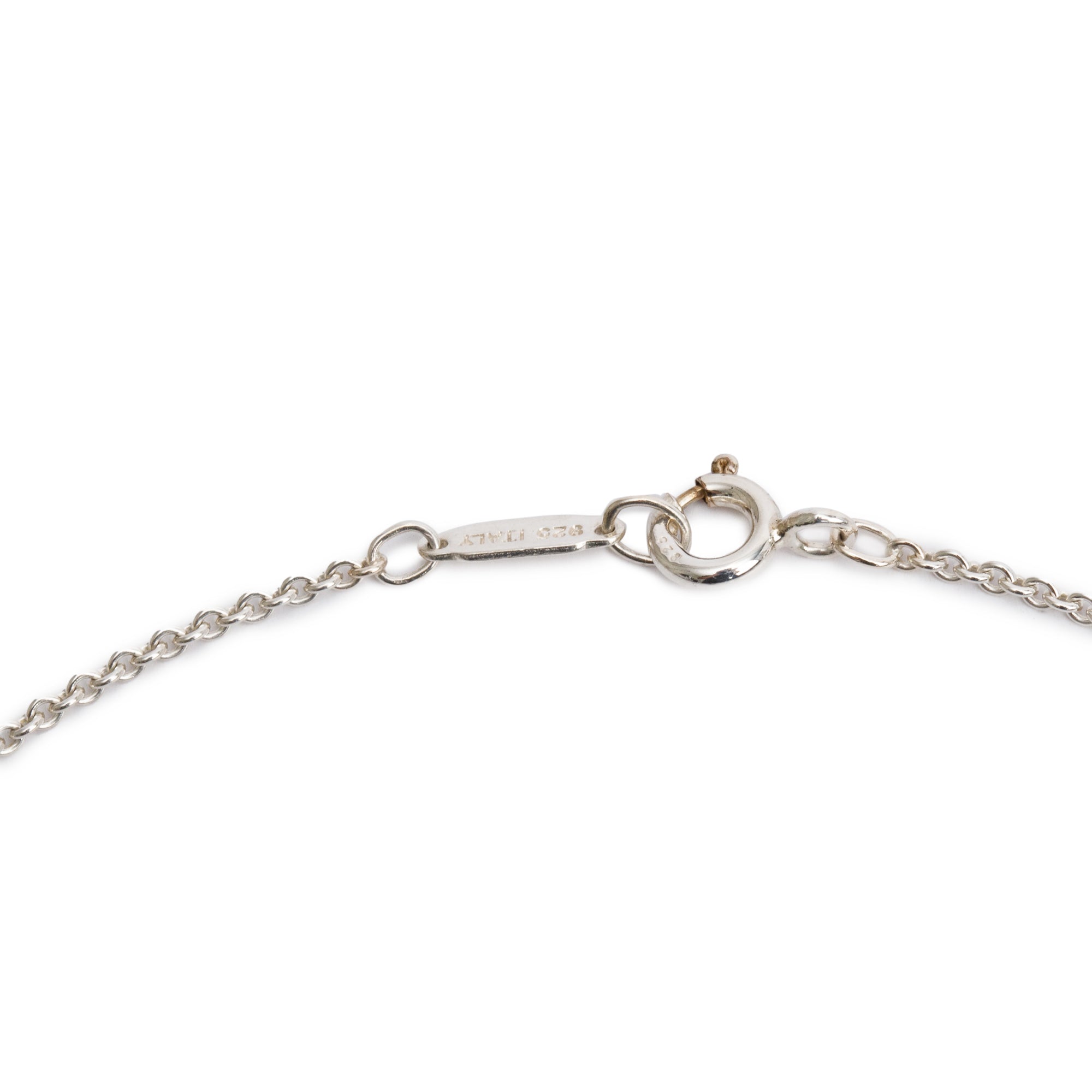 Tiffany & Co. Sterling Silver 1837 Triple Tag Lavalier Necklace
