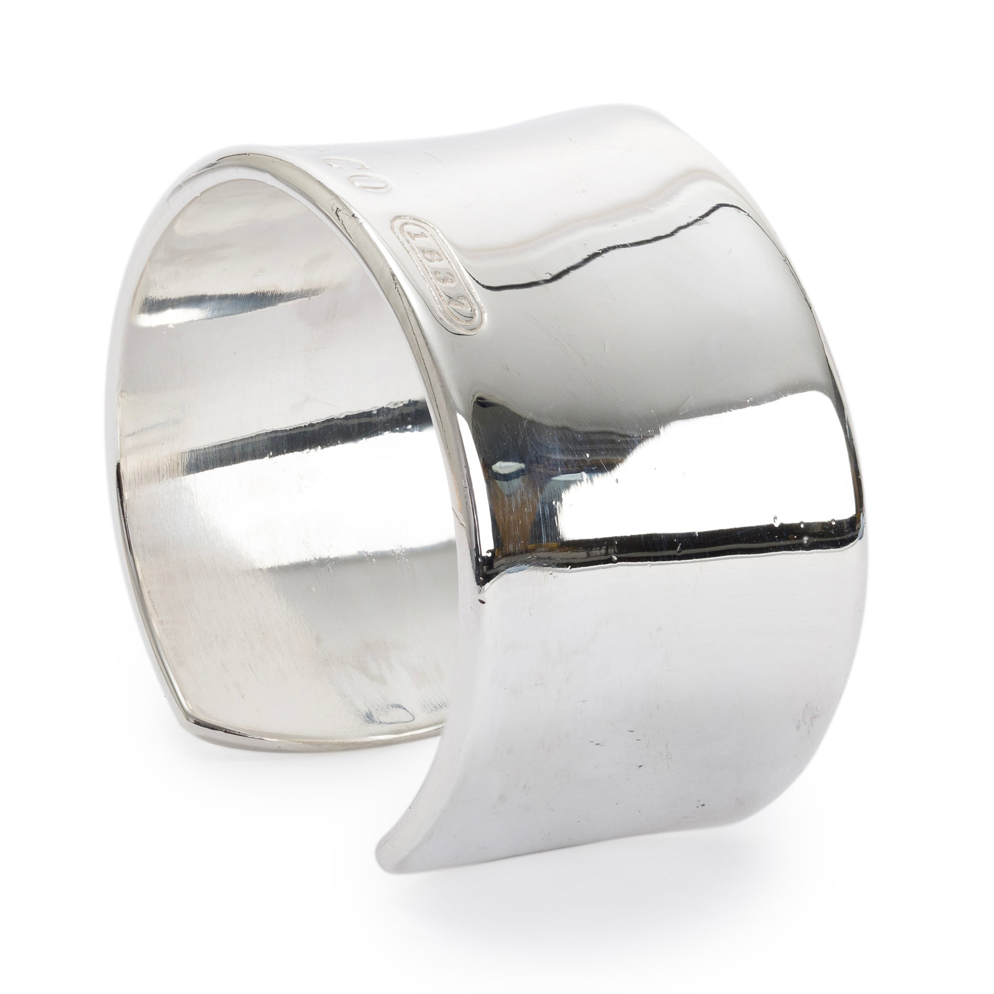 Tiffany & Co. Sterling Silver 1837 Wide Cuff Bracelet