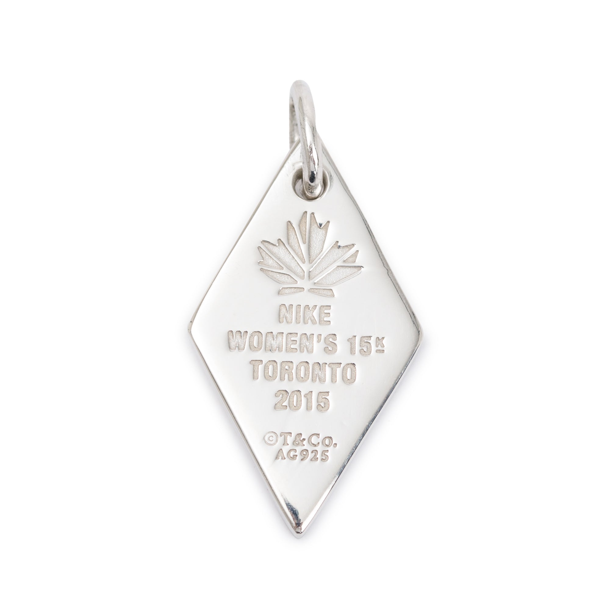 Tiffany & Co. Sterling Silver 2015 Nike Women's Marathon Charm Pendant