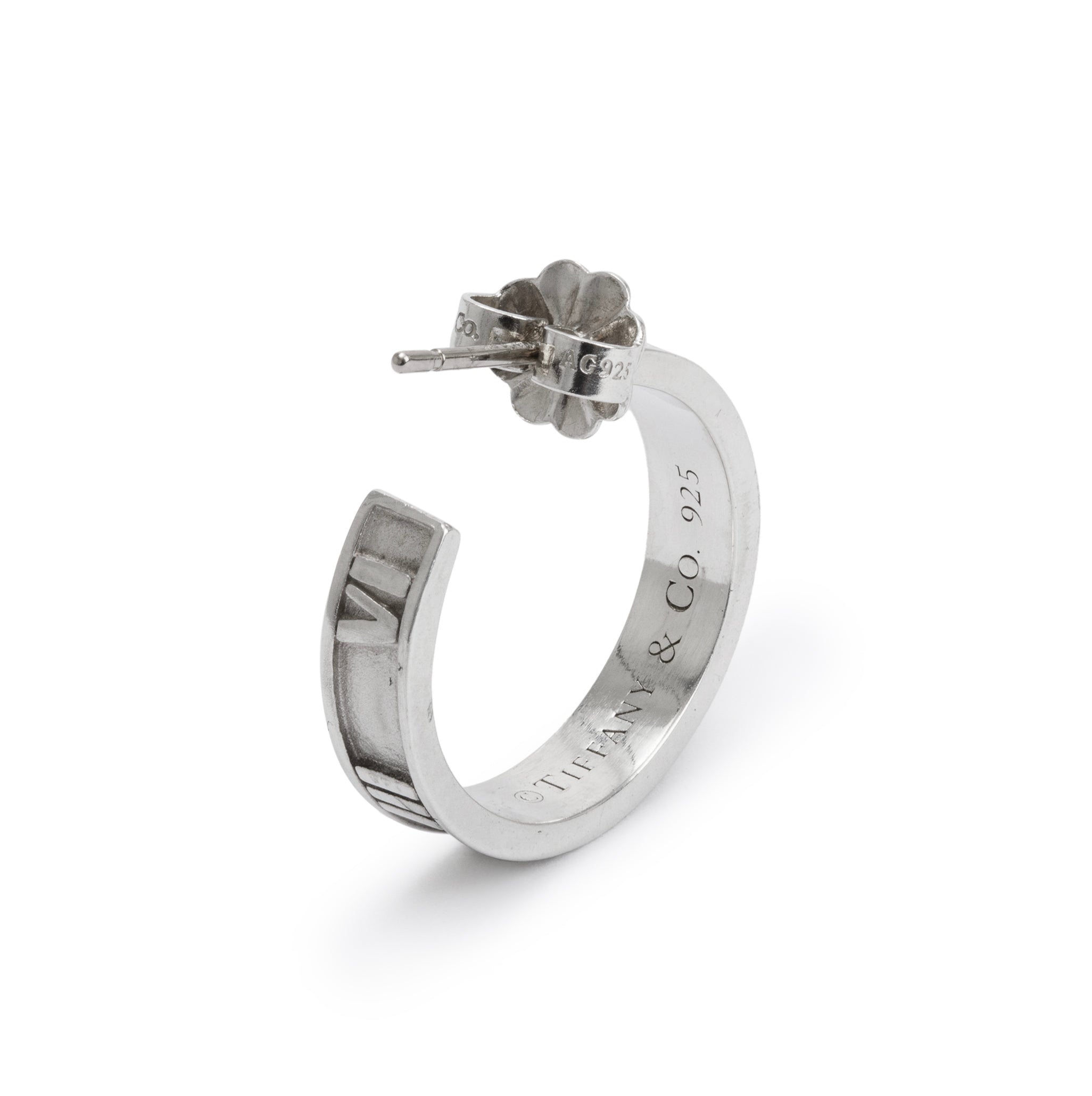 Tiffany & Co. Sterling Silver Atlas Hoop Earrings