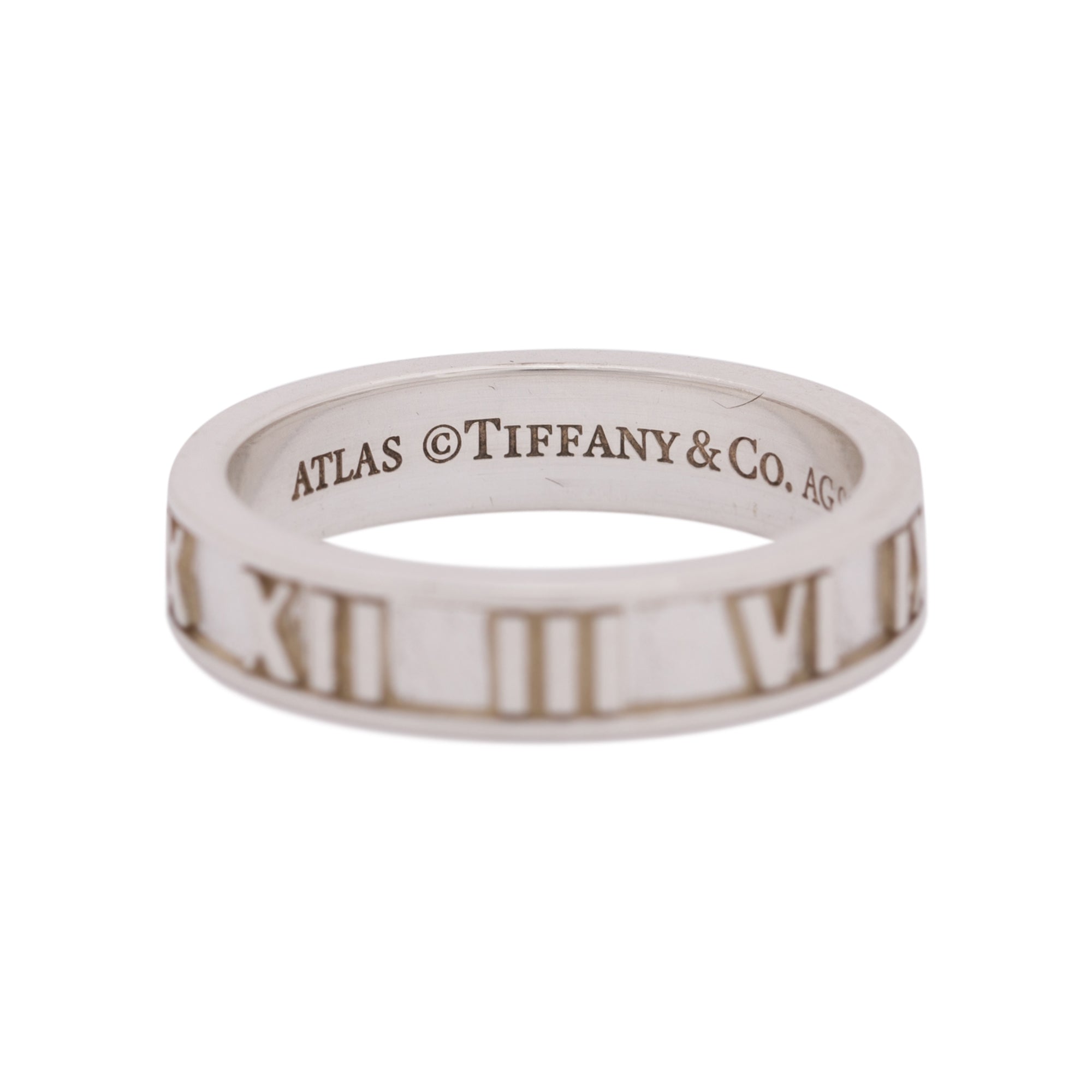 Tiffany & Co. Sterling Silver Atlas Narrow Ring