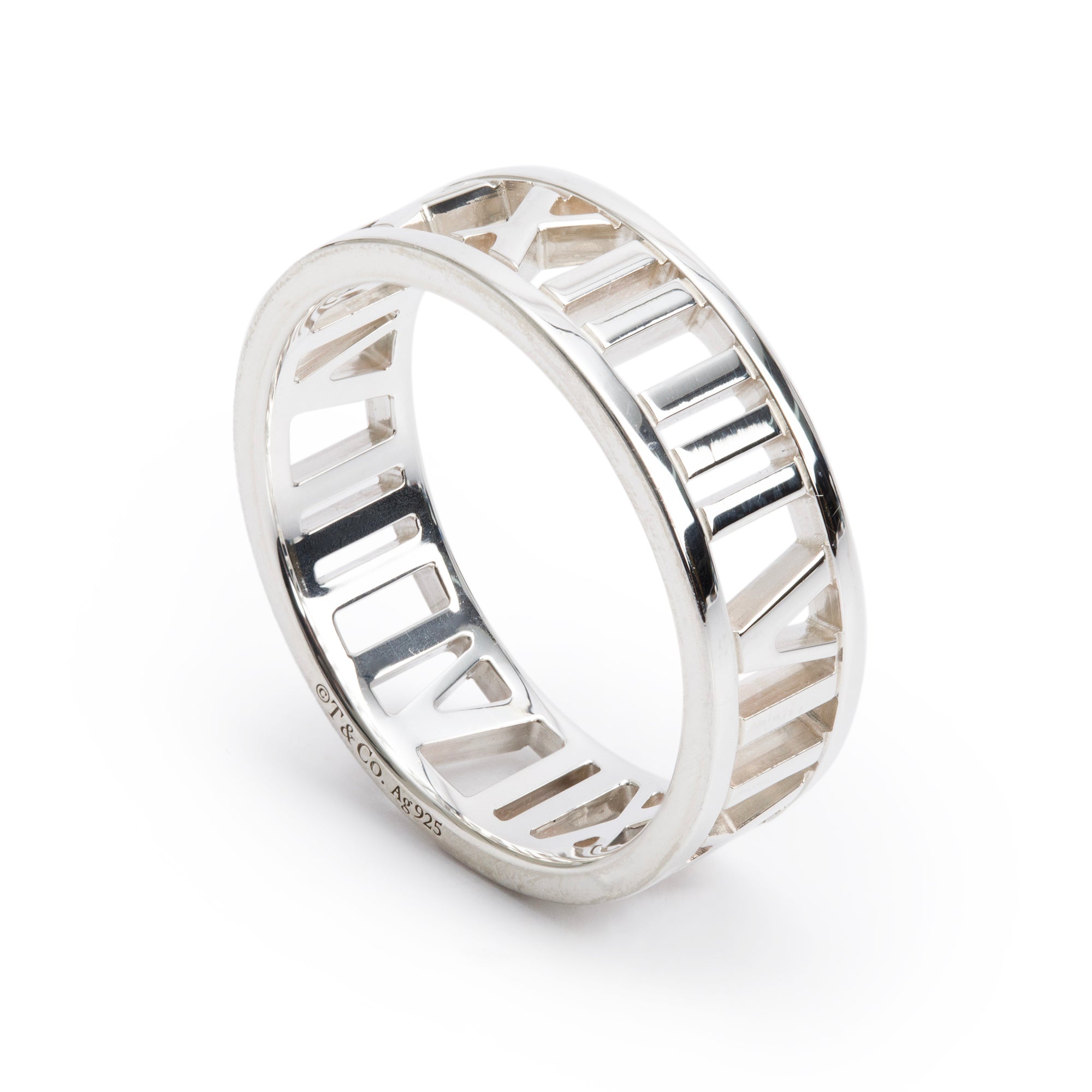 Tiffany & Co. Sterling Silver Atlas Open Ring, Size 9.75