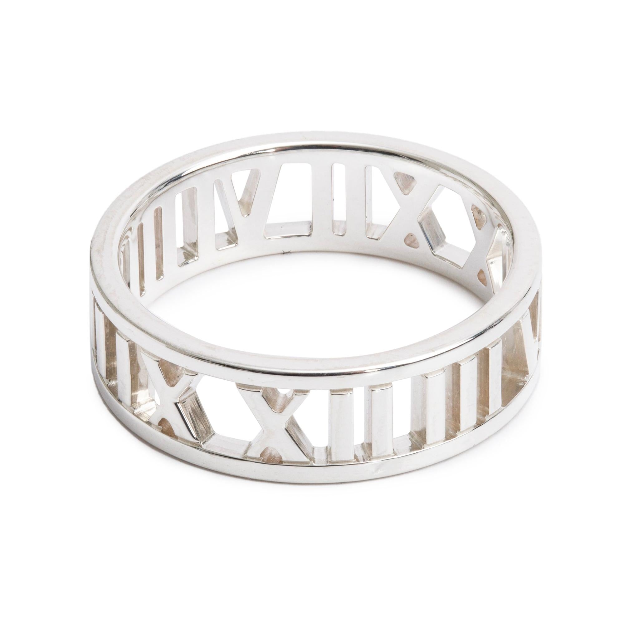 Tiffany & Co. Sterling Silver Atlas Open Ring, Size 9.75