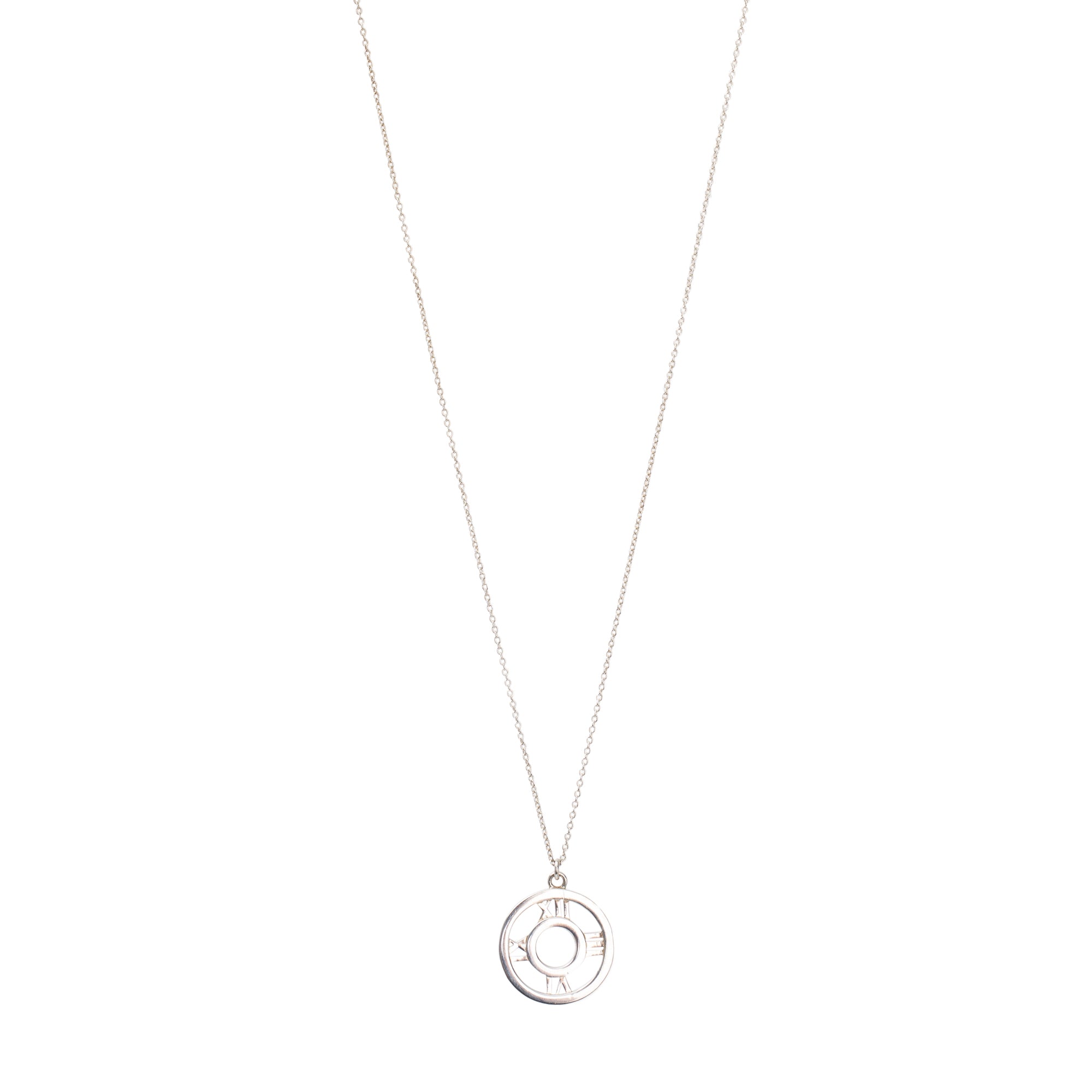 Tiffany & Co. Sterling Silver Atlas Pendant Necklace