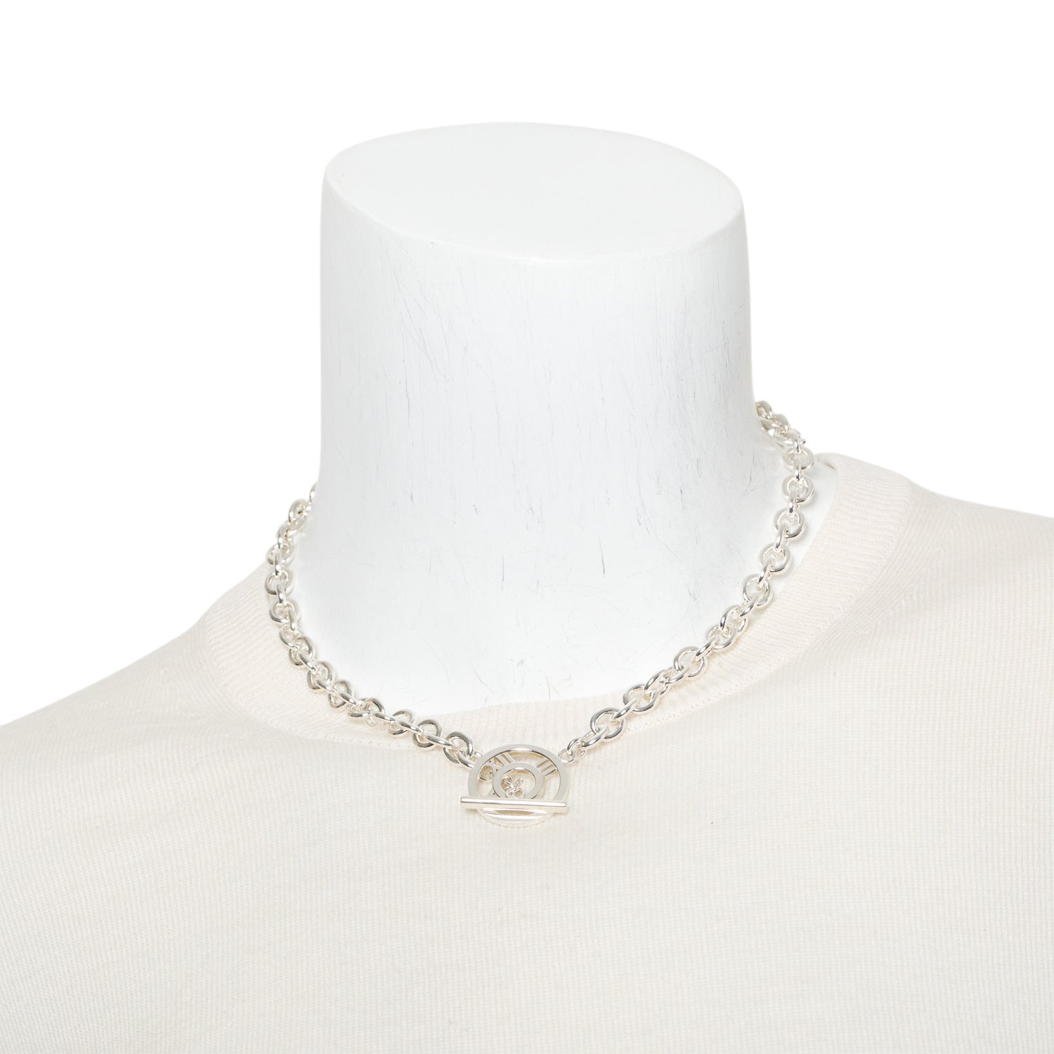 Tiffany & Co. Sterling Silver Atlas Toggle Necklace