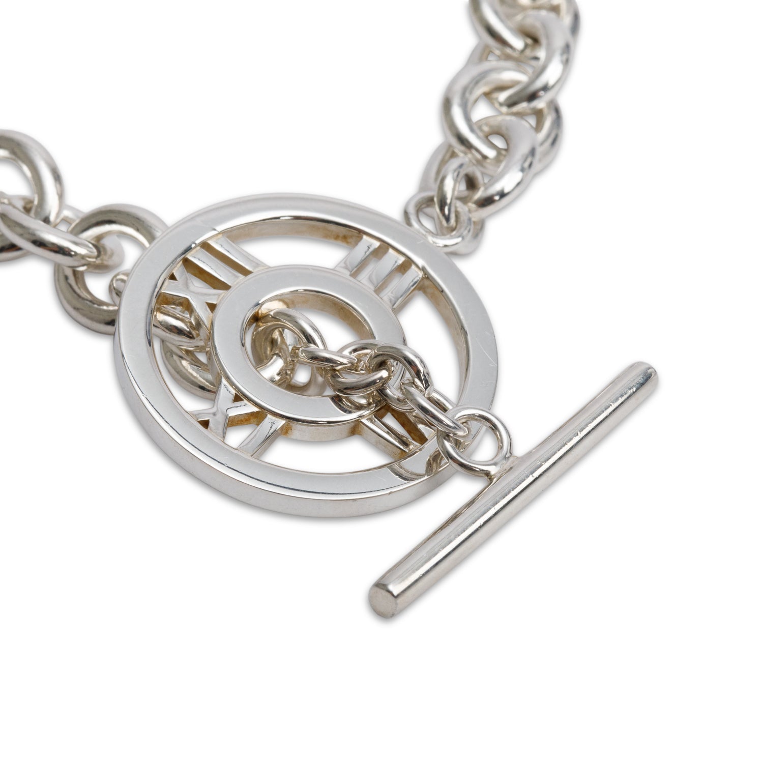 Tiffany & Co. Sterling Silver Atlas Toggle Necklace