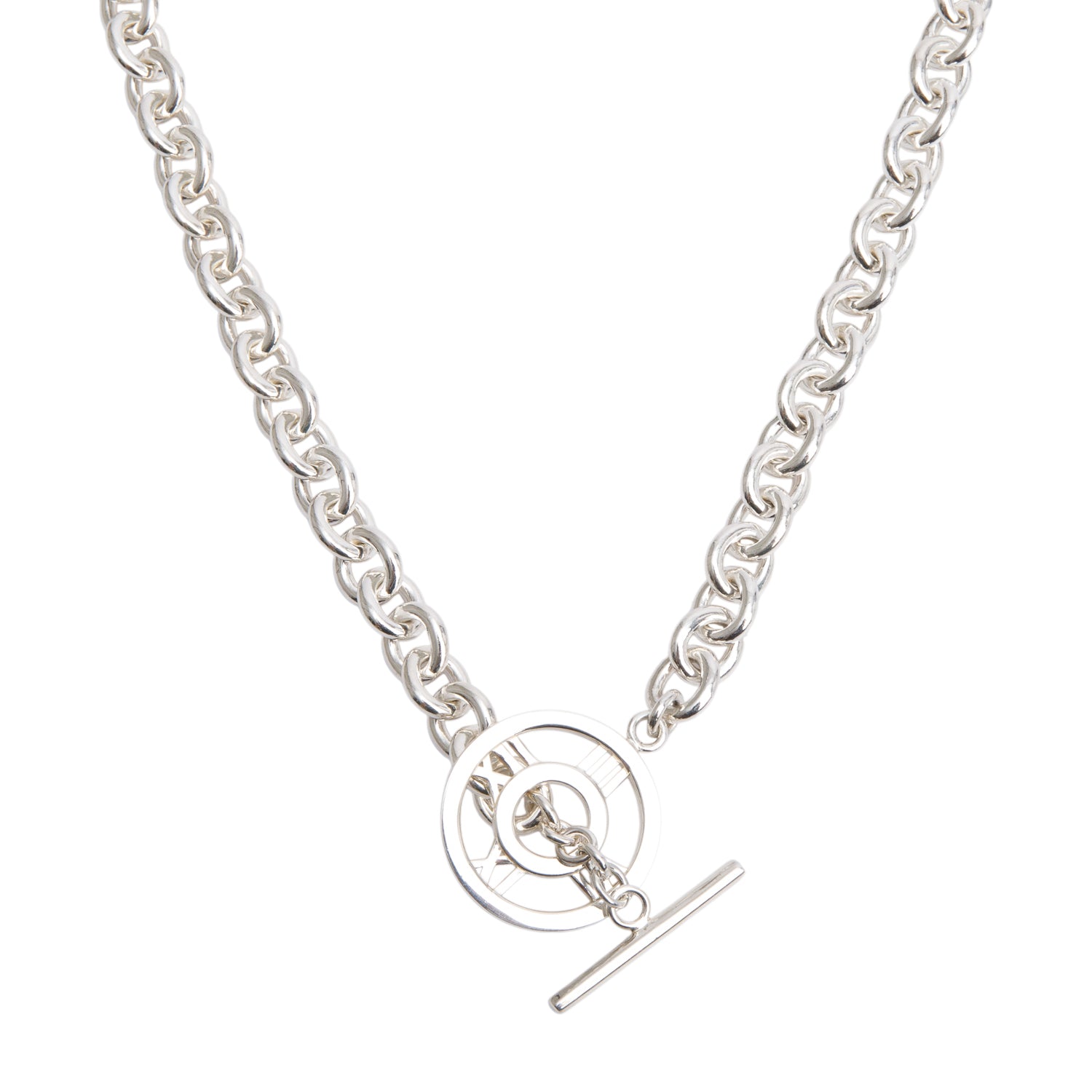 Tiffany & Co. Sterling Silver Atlas Toggle Necklace