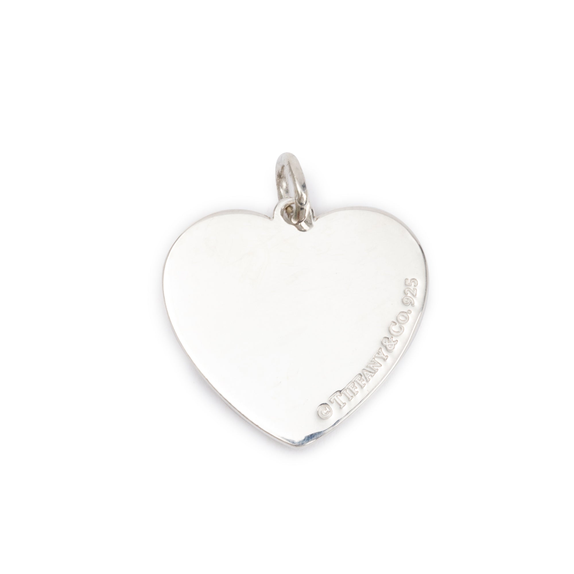 Tiffany & Co. Sterling Silver Beaded Edge Heart Charm