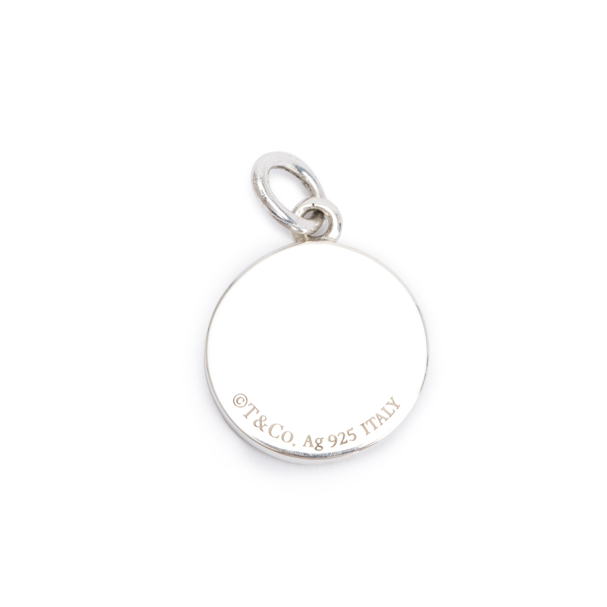 Tiffany & Co. Sterling Silver Blue Enamel Boy Tag Charm