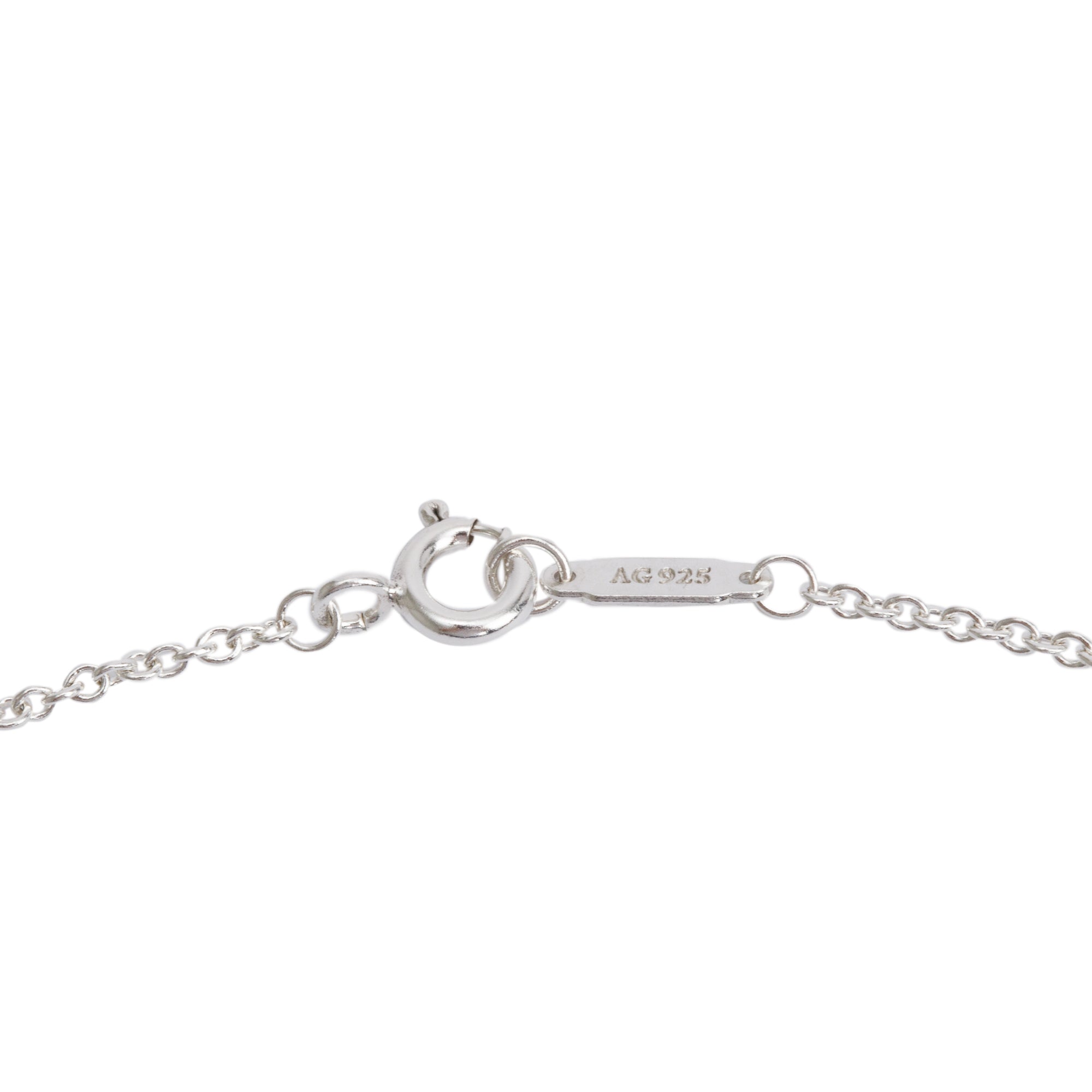 Tiffany & Co. Sterling Silver Blue Enamel Mini Heart Key Pendant Necklace