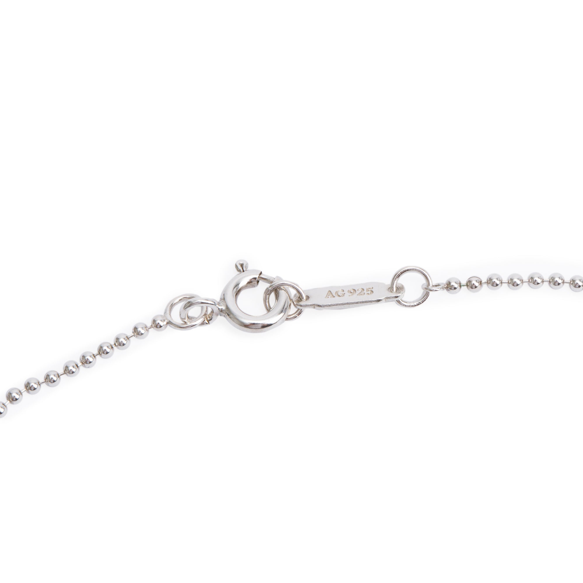 Tiffany & Co. Sterling Silver Blue Enamel Return to Tiffany Medium Heart Tag Pendant Necklace
