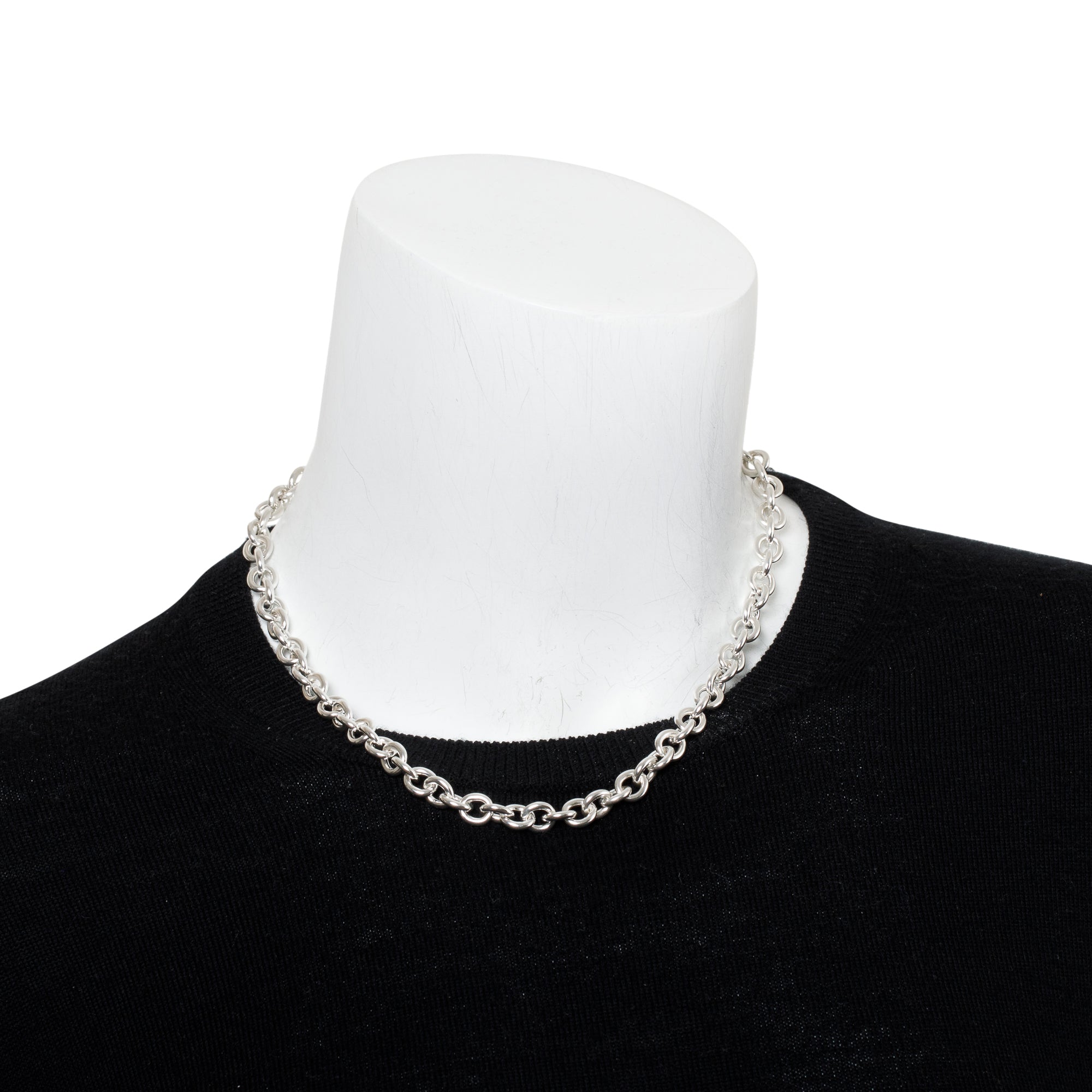 Tiffany & Co. Sterling Silver Circle Link Chain Necklace
