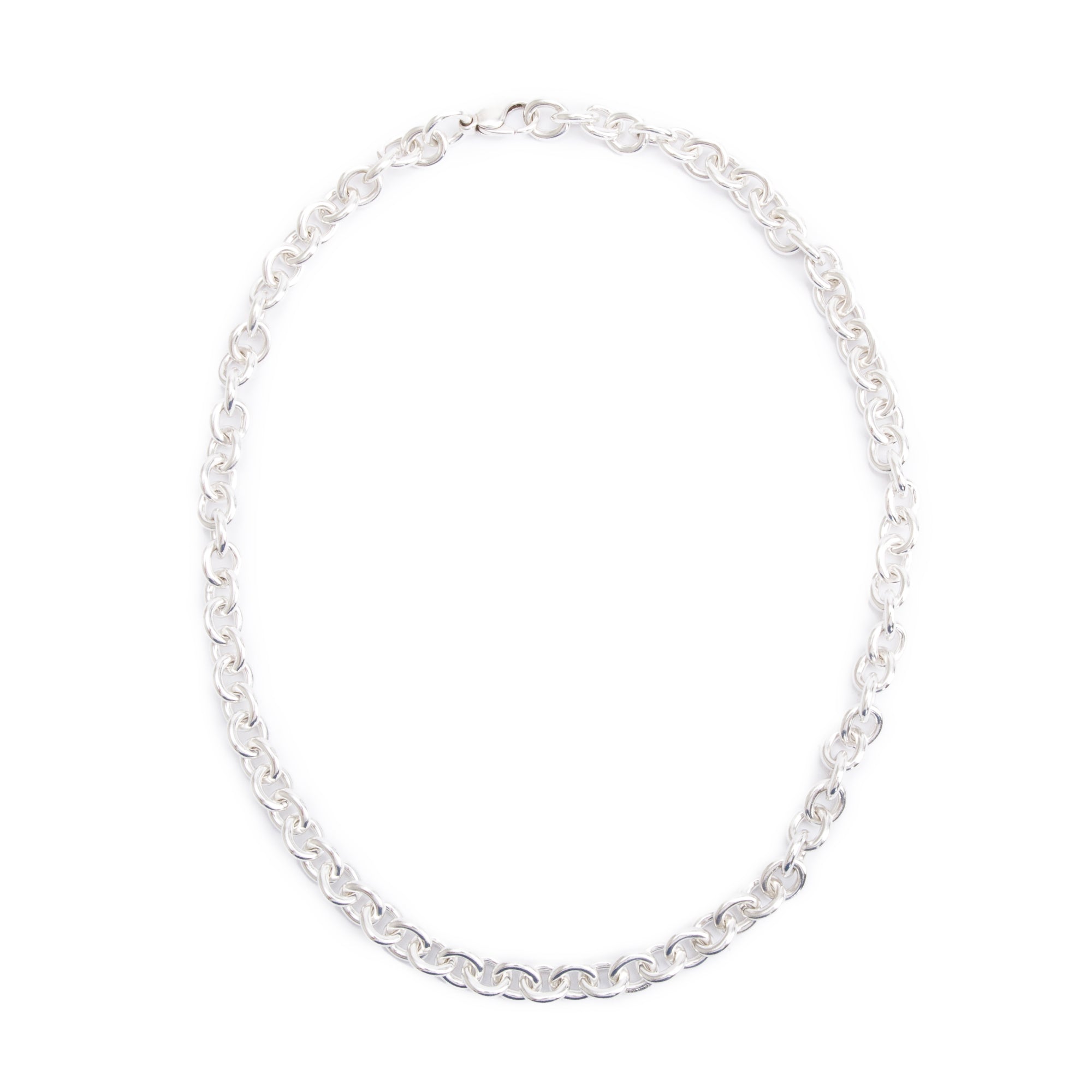 Tiffany & Co. Sterling Silver Circle Link Chain Necklace