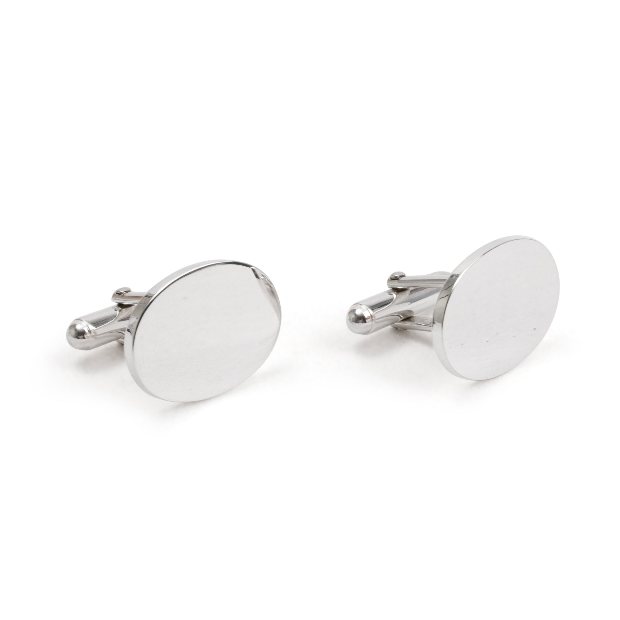 Tiffany & Co. Sterling Silver Classic Oval Cuff Links
