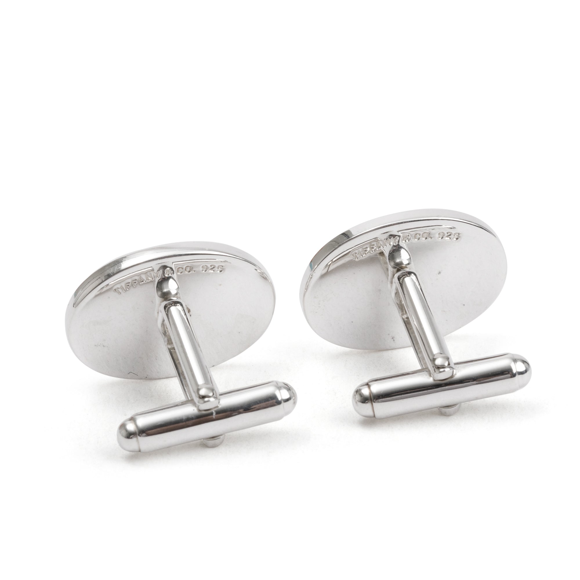 Tiffany & Co. Sterling Silver Classic Oval Cuff Links