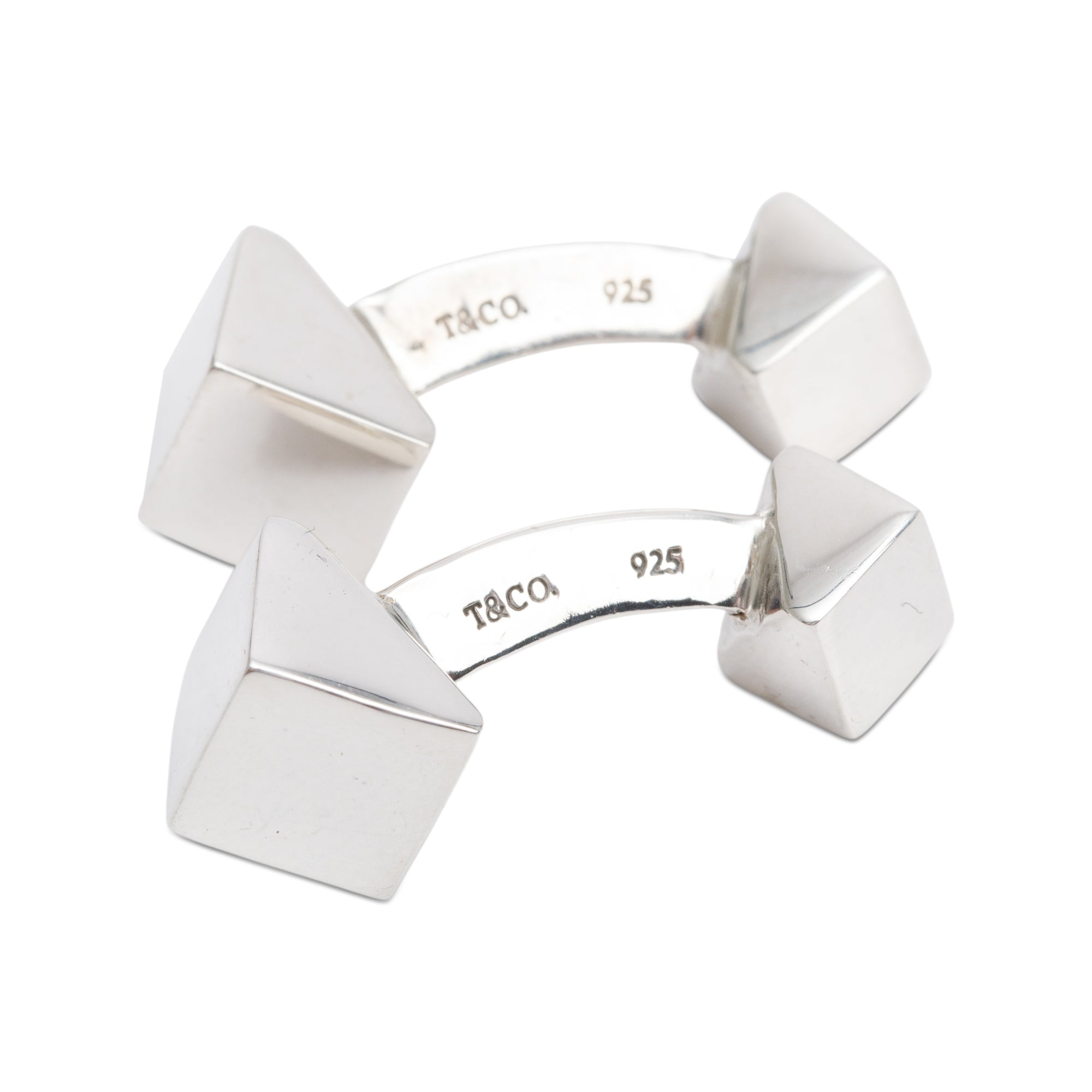 Tiffany & Co. Sterling Silver Cube Cufflinks