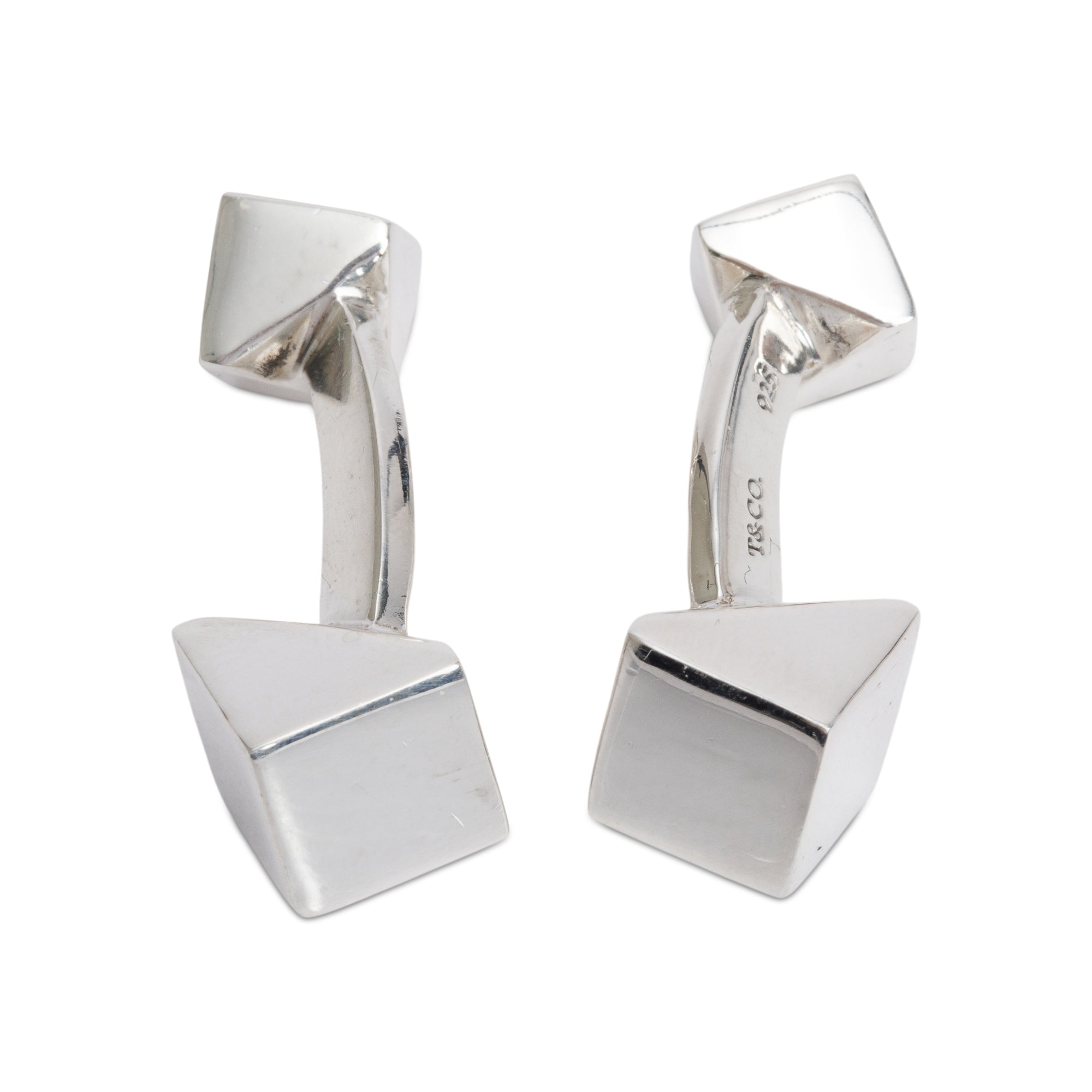 Tiffany & Co. Sterling Silver Cube Cufflinks