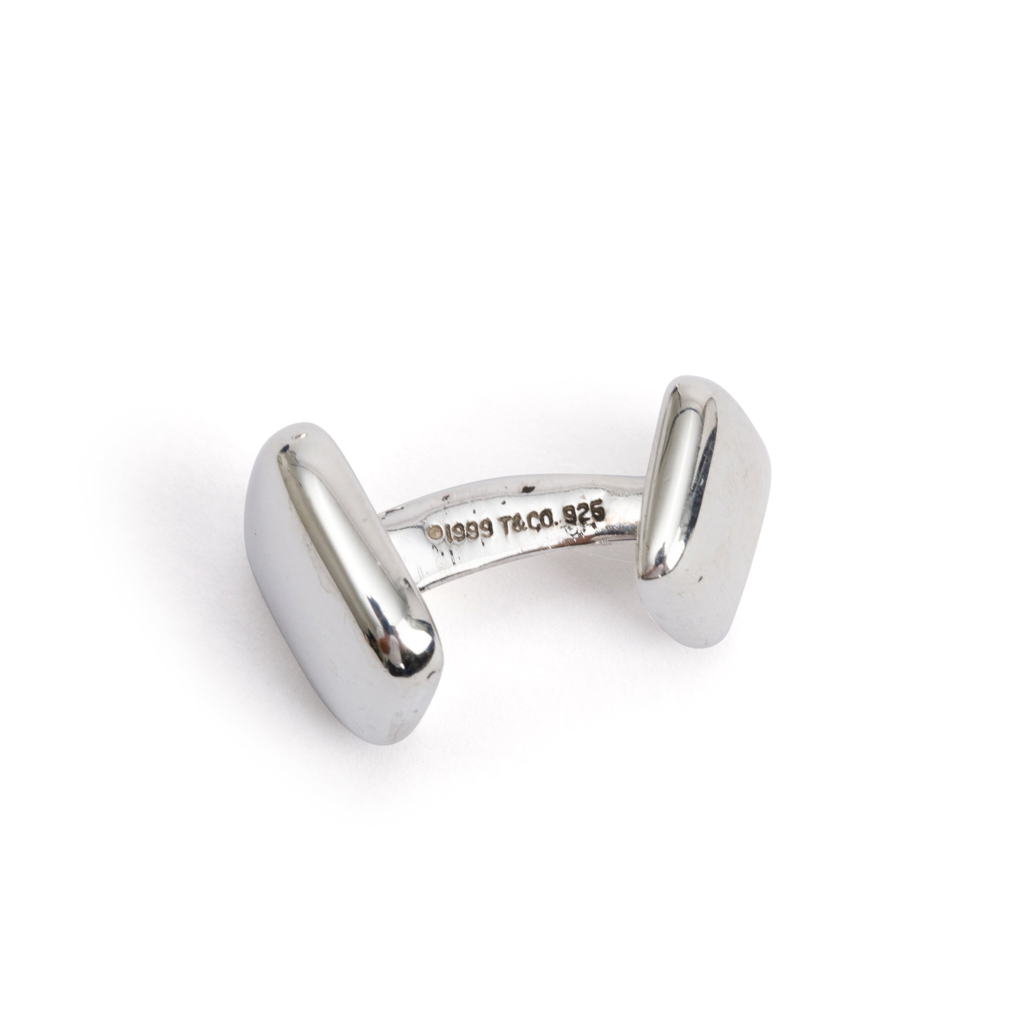 Tiffany & Co. Sterling Silver Cushion Square Cuff Links