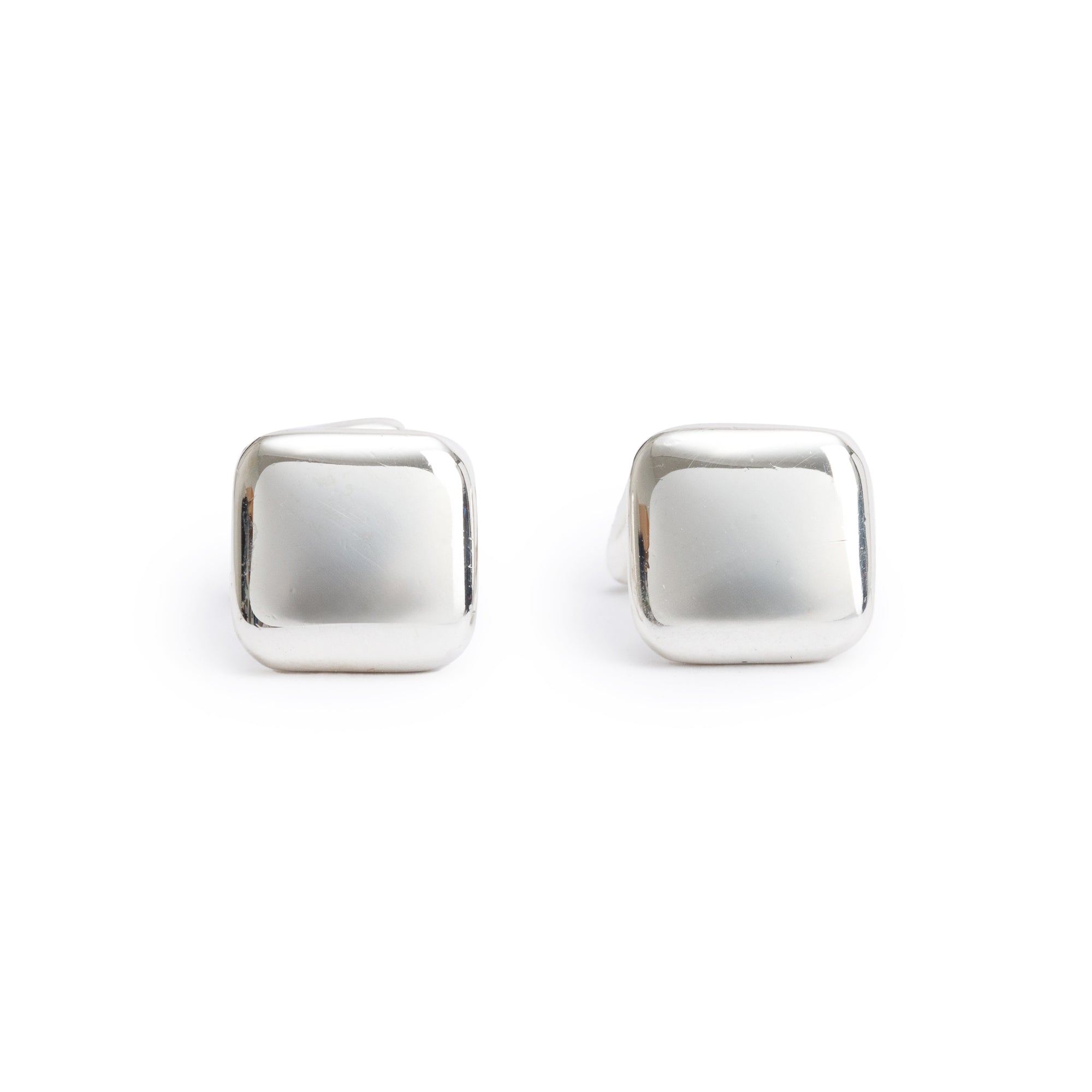 Tiffany & Co. Sterling Silver Cushion Square Cuff Links