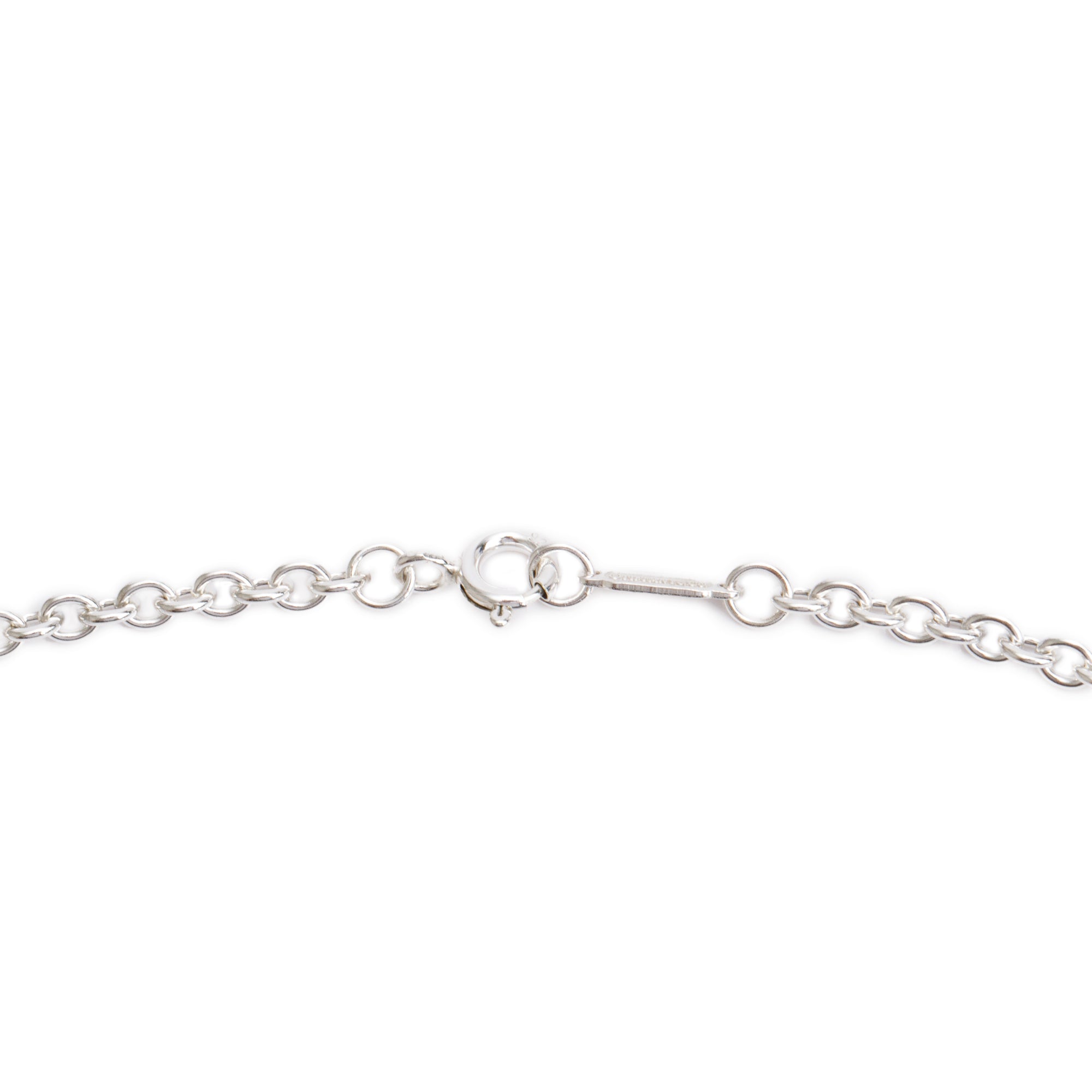 Tiffany & Co. Sterling Silver Diamond Large Daisy Key Pendant Necklace