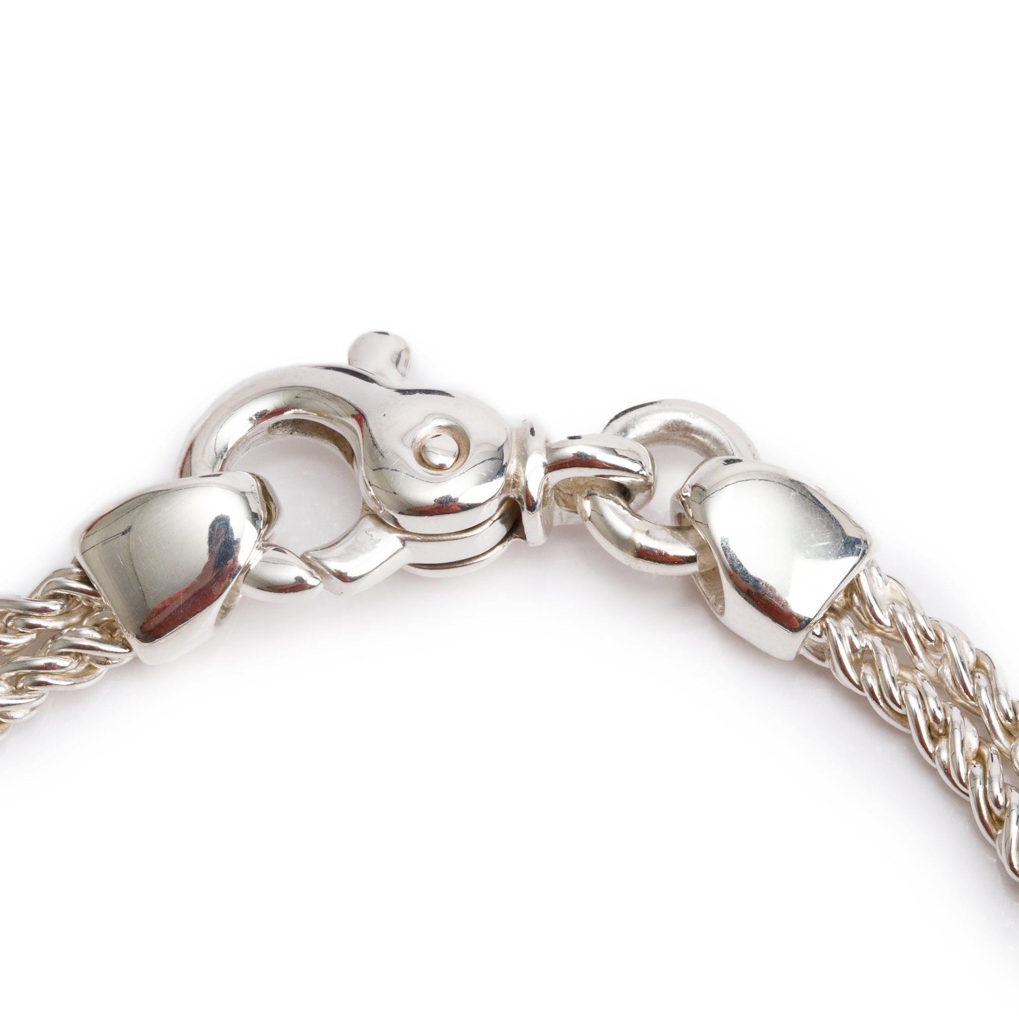 Tiffany & Co. Sterling Silver Double Rope Love Knot Bracelet