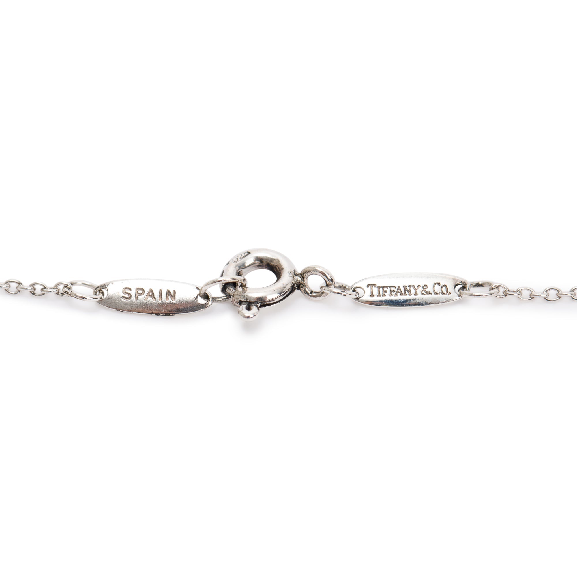 Tiffany & Co. Sterling Silver Elsa Peretti Open Heart Pendant Necklace, 22 MM
