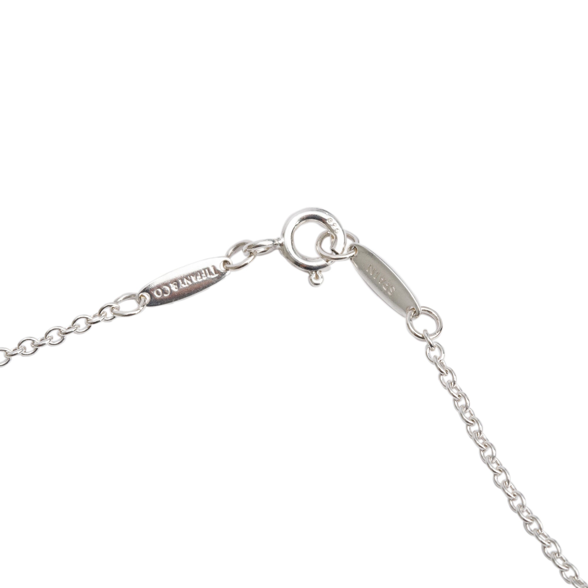 Tiffany & Co. Sterling Silver Elsa Peretti Open Heart Pendant Necklace, 27 MM